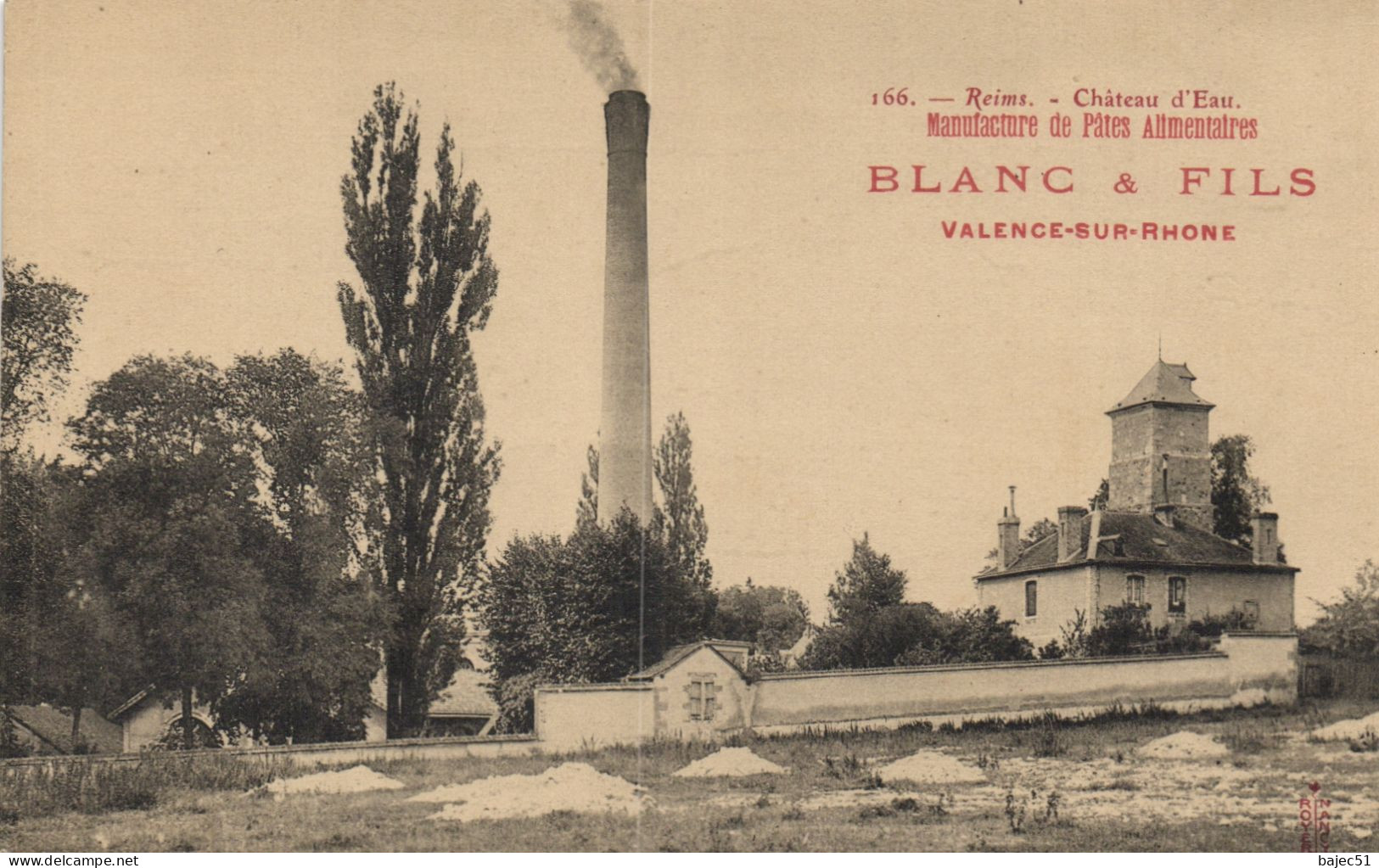 Reims - Château D'eau - Manufacture De Pâtes Alimentaires Blanc & Fils - Reims