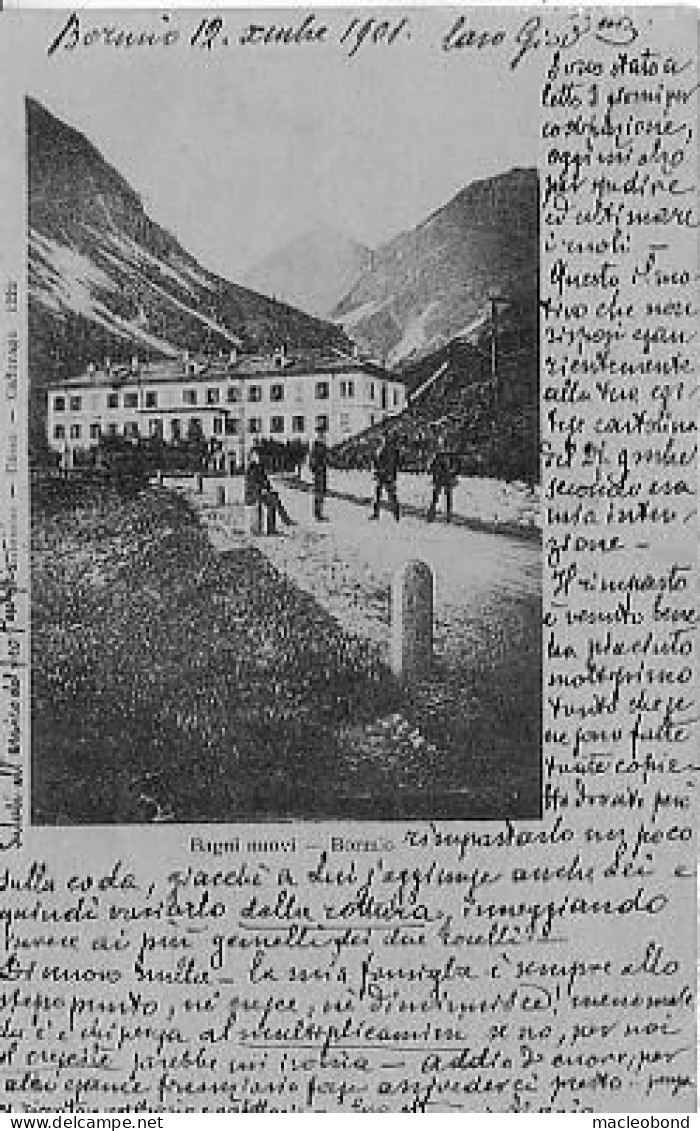 Bormio (Sondrio) - Albergo Bagni Nuovi - Timbro Vacca Mario Agente Delle Imposte Di Bormio - Sondrio