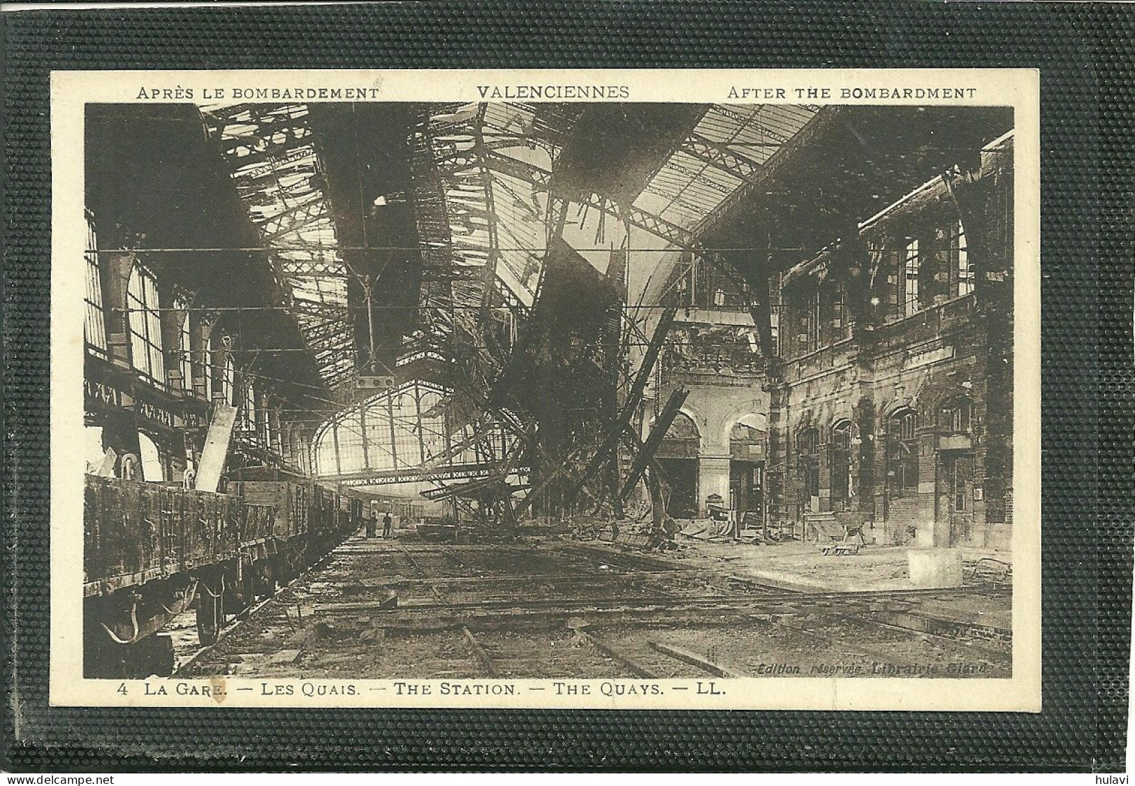 59  VALENCIENNES - APRES LE BOMBARDEMENT - LA GARE - LES QUAIS (ref 2621) - Valenciennes