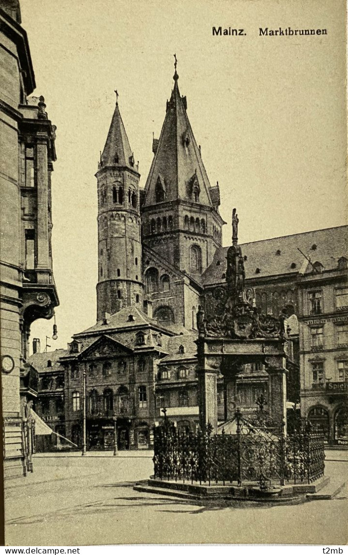 CPA (Allemagne / Rhénanie Palatinat). MAINZ, Marktbrunnen - Mainz