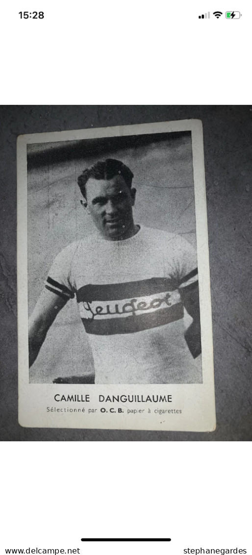 Carte Postale Camille Danguillaume Cyclisme Collection OCB Année 50 - Cyclisme