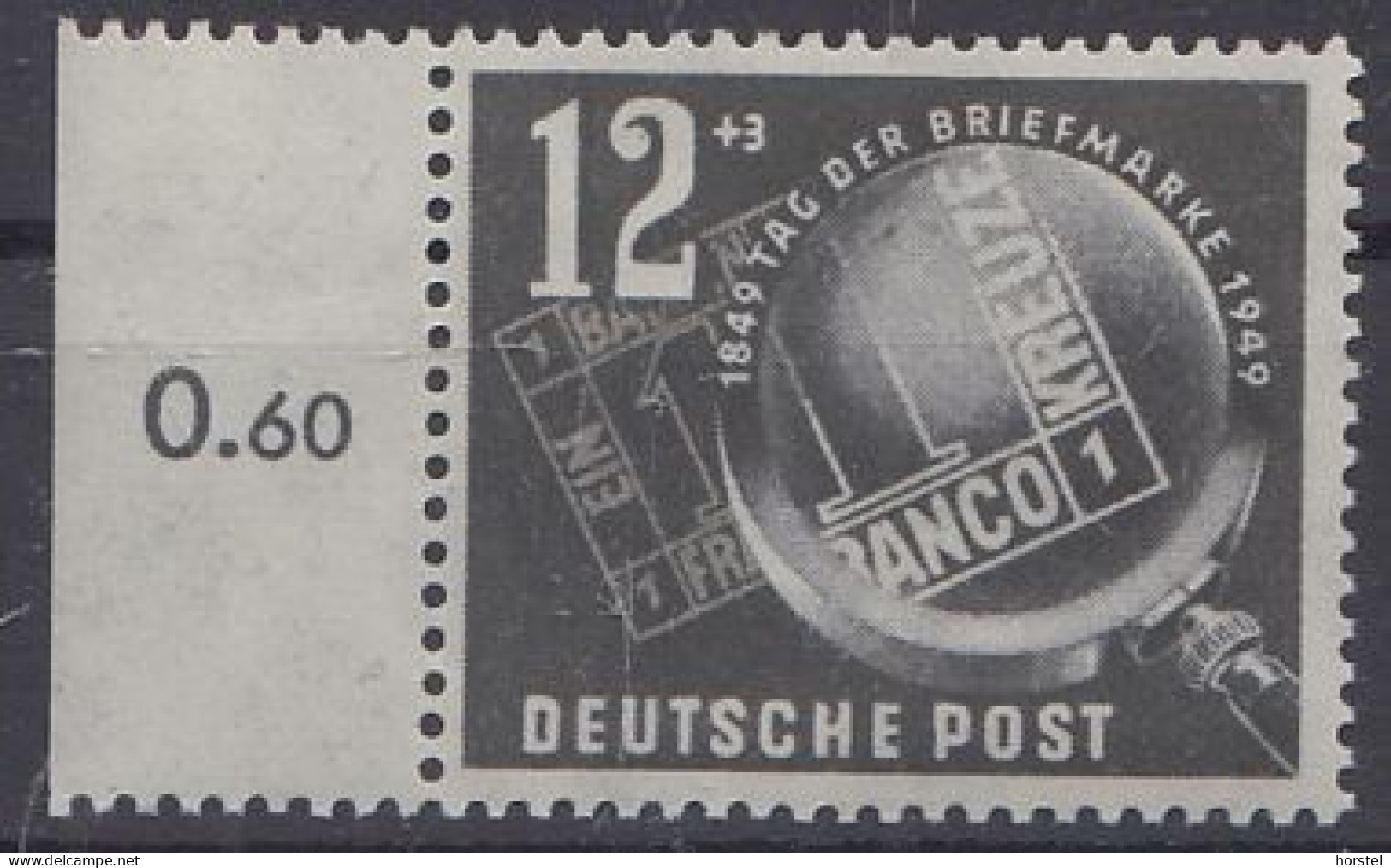 DDR Mi 245 Tag Der Briefmarke 1949 - Neufs