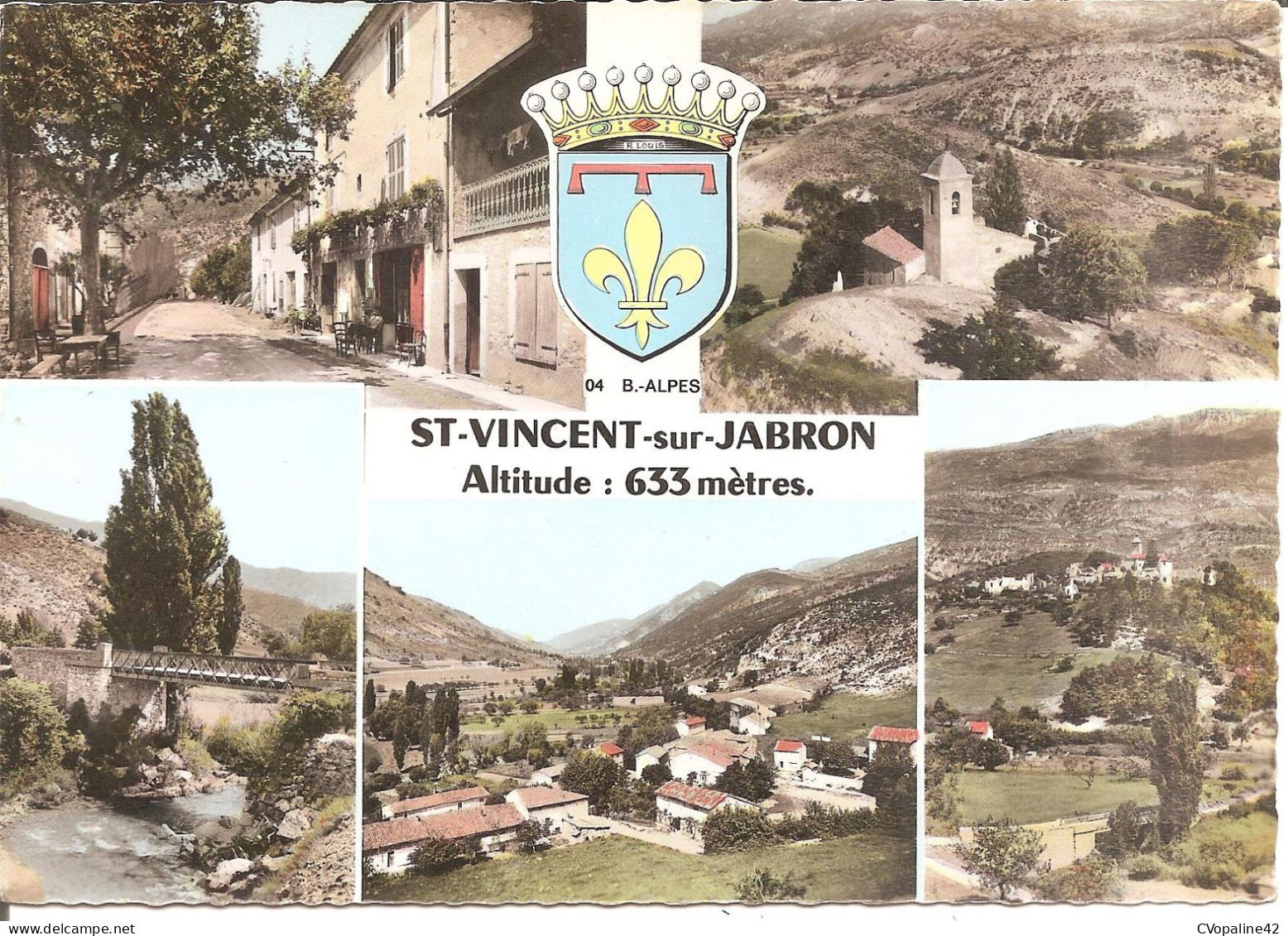 ST-VINCENT-sur-JABRON (04) Carte Multivues - Blason  CPSM GF - Otros & Sin Clasificación