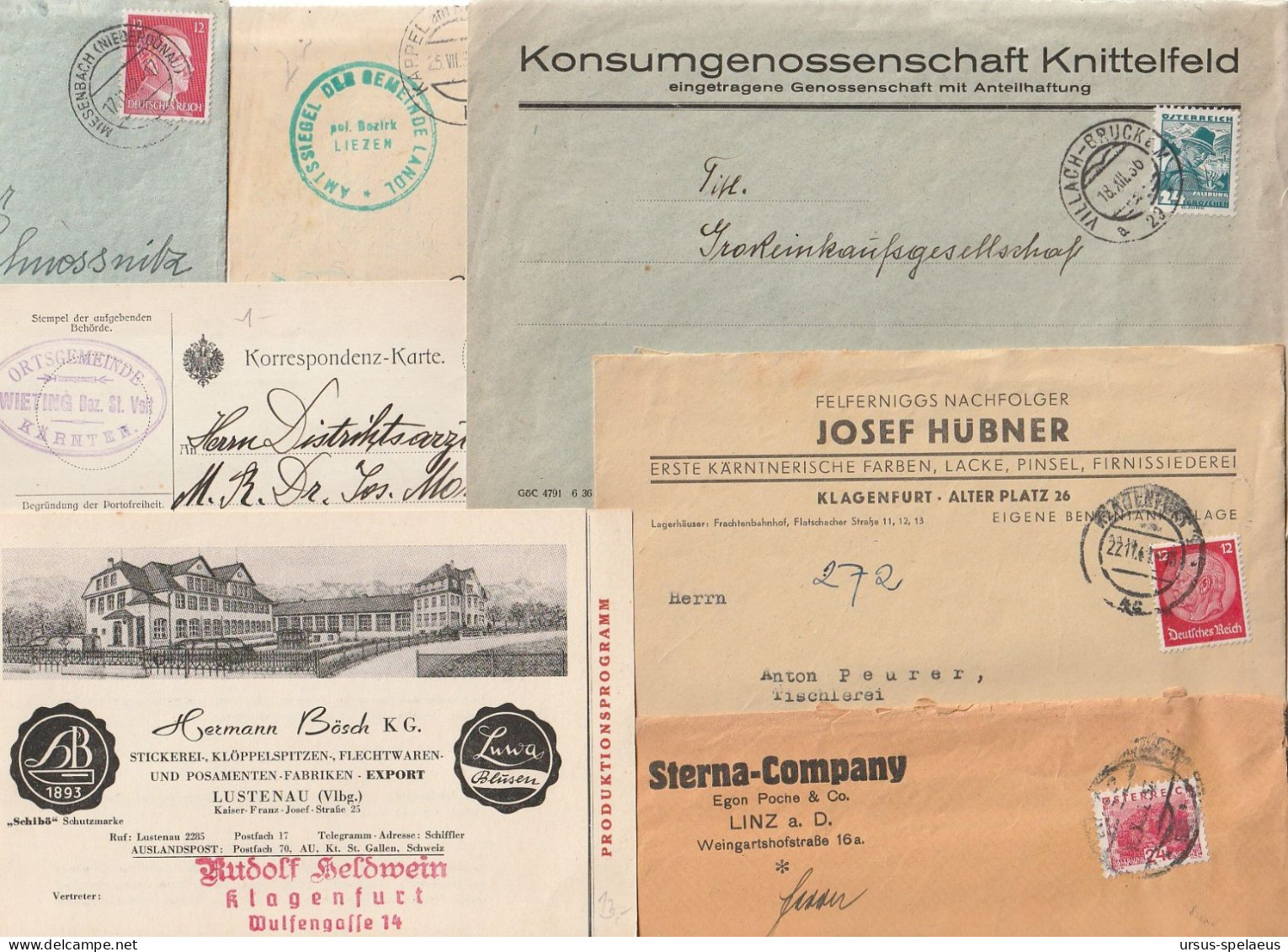 STÖBERKISTE BRIEFE, KARTEN, EPHEMERA AB MONARCHIE BIS ca. 1945