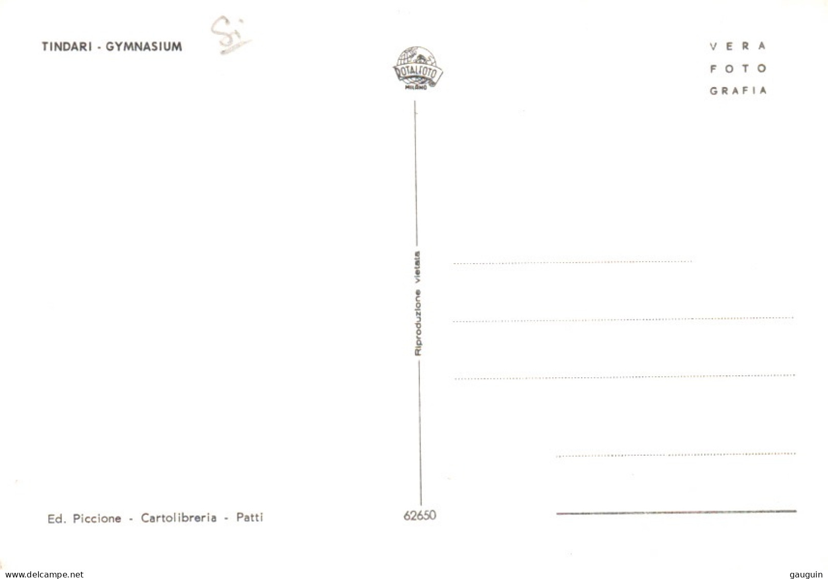 CPSM - TINDARI - Site Archéologique Gymnasium ... Edition Piccione - Other & Unclassified