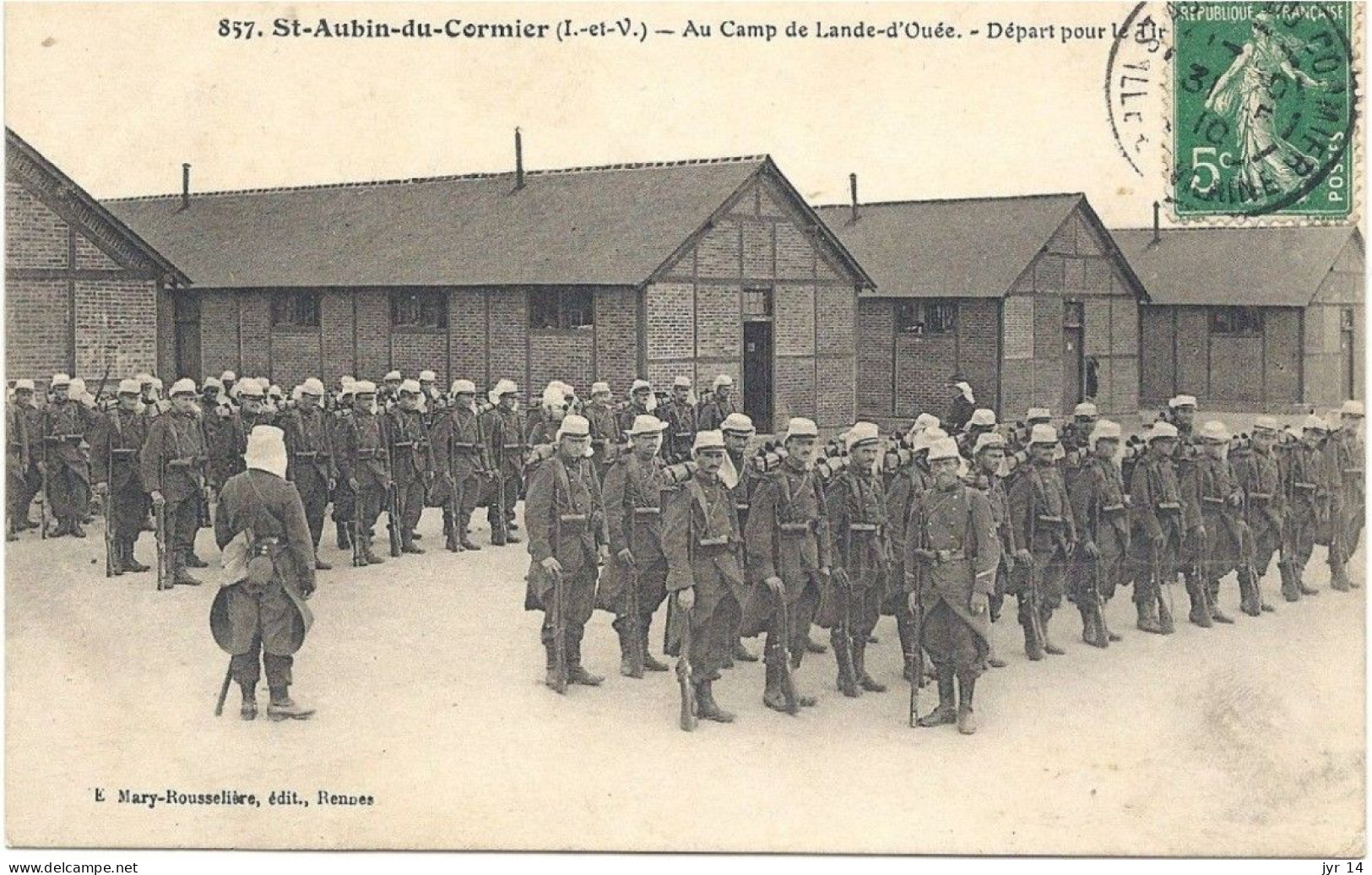 SAINT AUBIN Du CORMIER   Camp De La Lande D'Ouée   Depart Pour Le Tir - Other & Unclassified