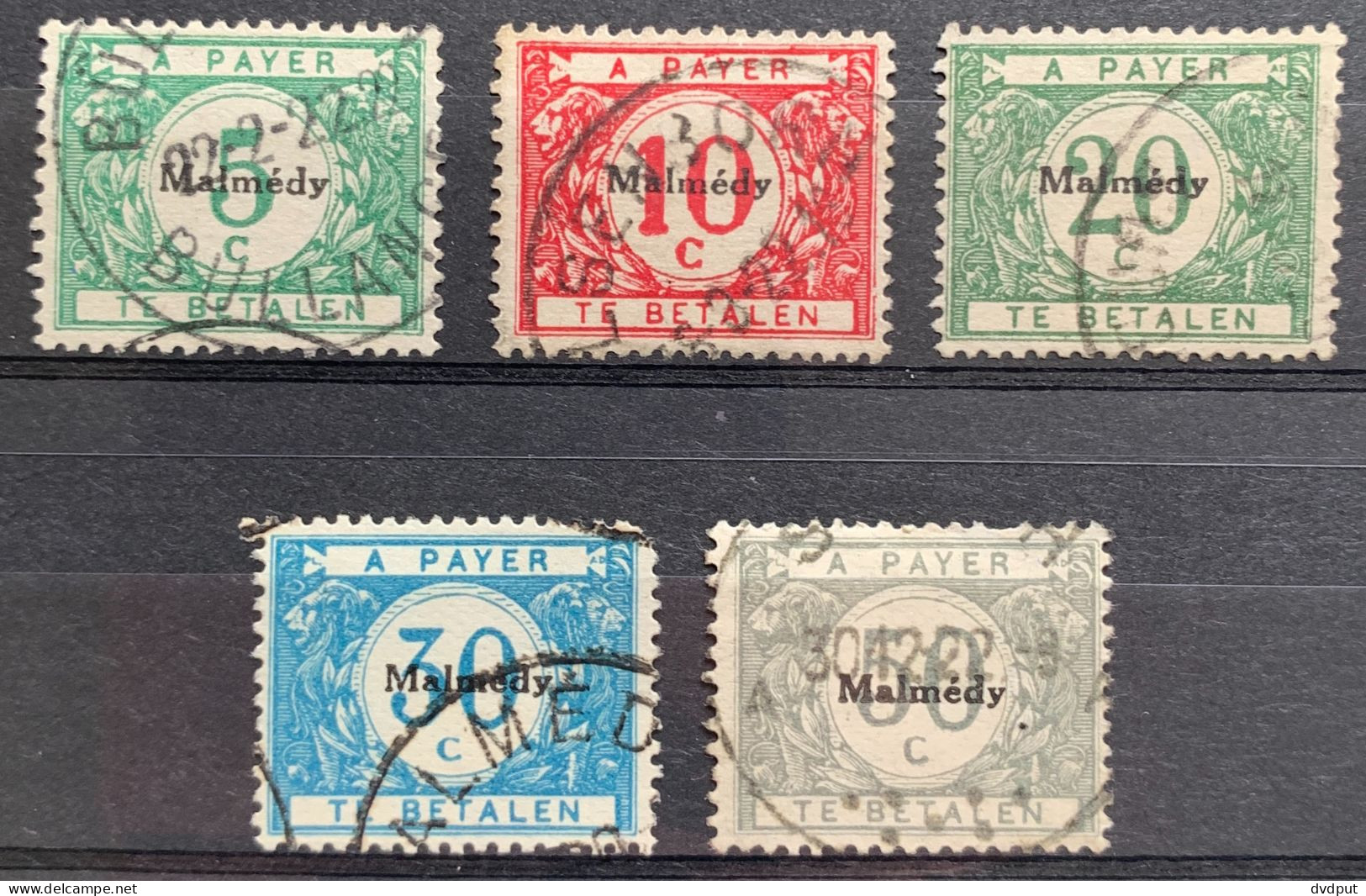 België, 1920, OC79/83, Gestempeld, OBP 55€ - OC55/105 Eupen & Malmédy