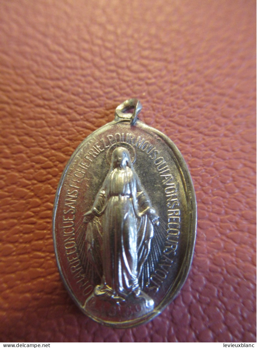Médaille Religieuse Ancienne / Vierge Marie  / Début XXéme        MDR51 - Religion & Esotérisme