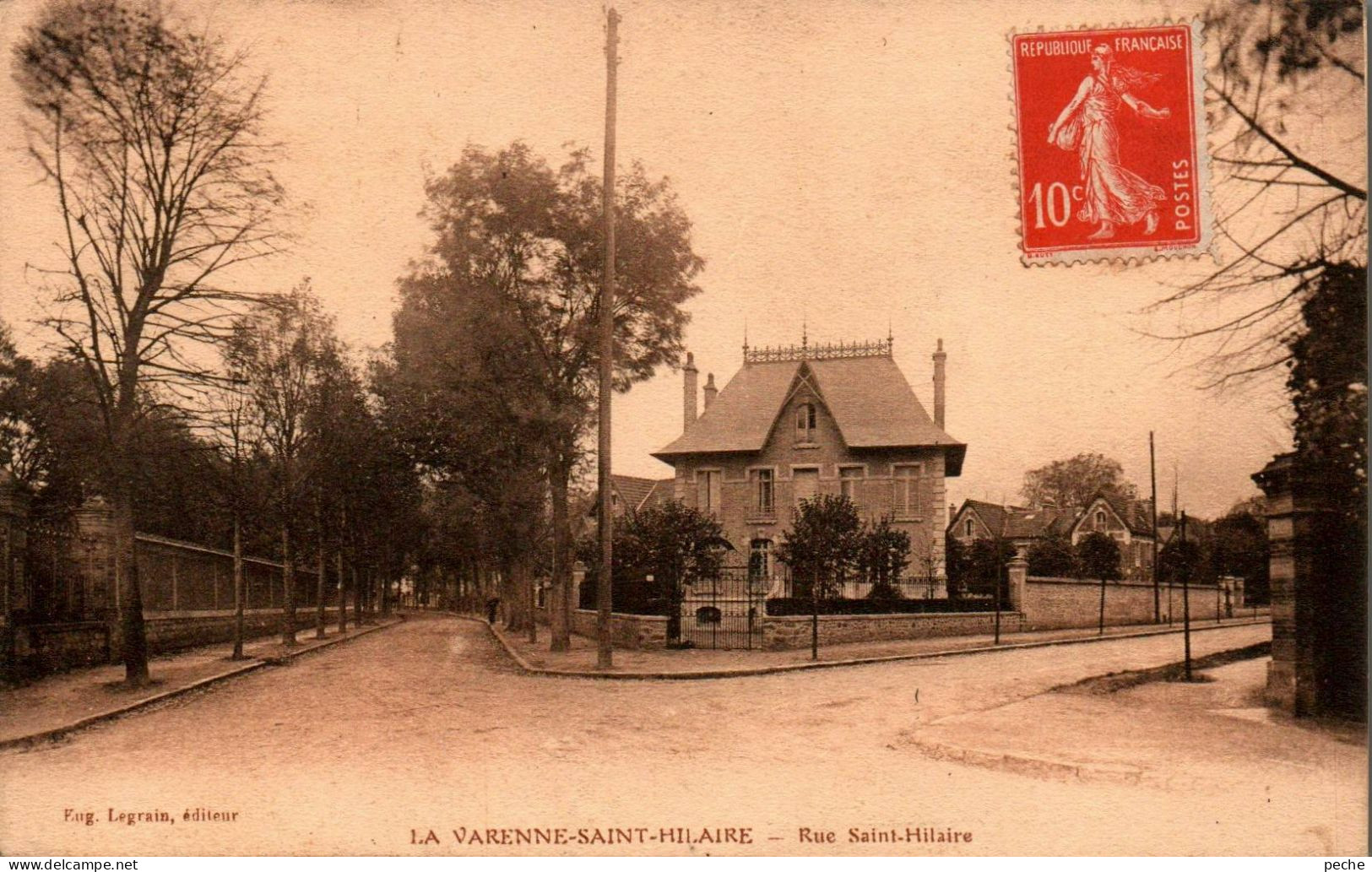 N°2924 W -cpa La Varenne Saint Hilaire -rue Saint Hilaire- - Autres & Non Classés