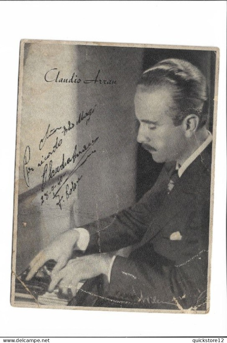Pianista Chileno - Claudio Arrau 17cmx13cm - Autógrafo   - 7524 - Famous People