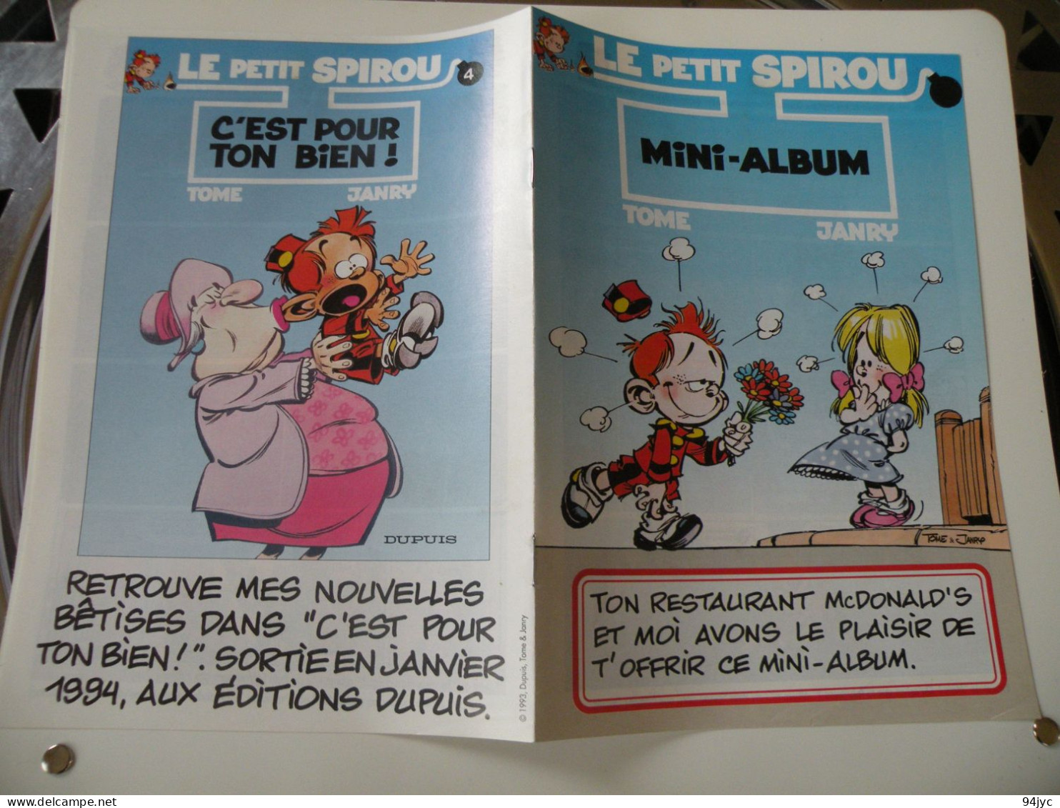 BD Mini Album Le Petit Spirou / Mc Donald's - Autres & Non Classés