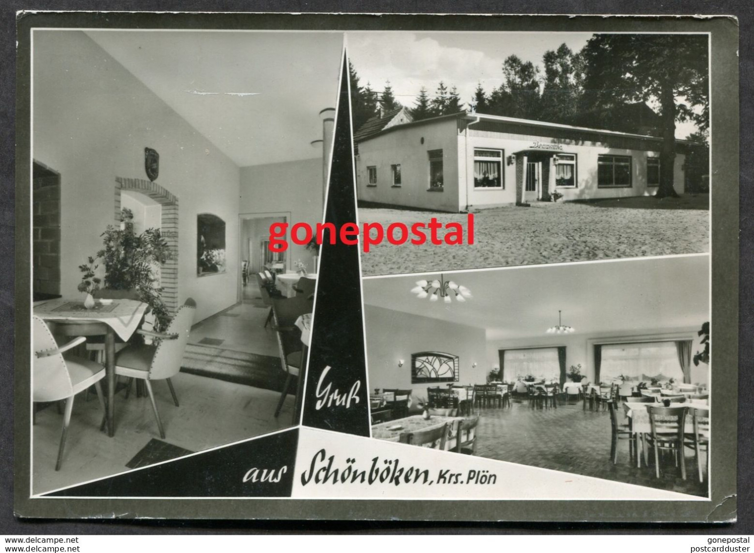 Germany 1960s Gruss Aus Schönböken Bei Plön. Bauernstube, Restaurant. Real Photo Postcard (h3066) - Ploen