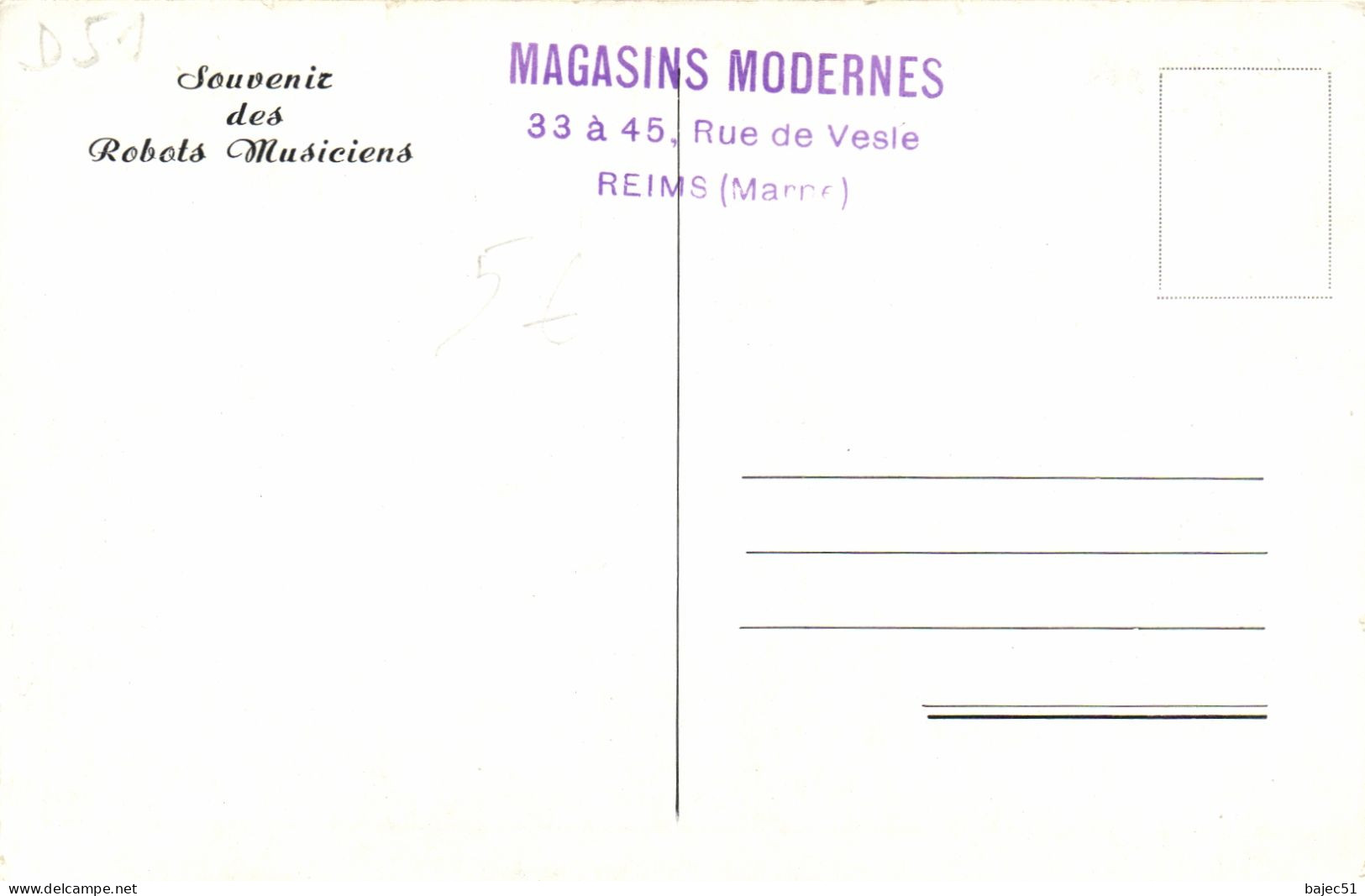 Souvenir Des Robots Musiciens - Magasins Modernes - Reims - Reims