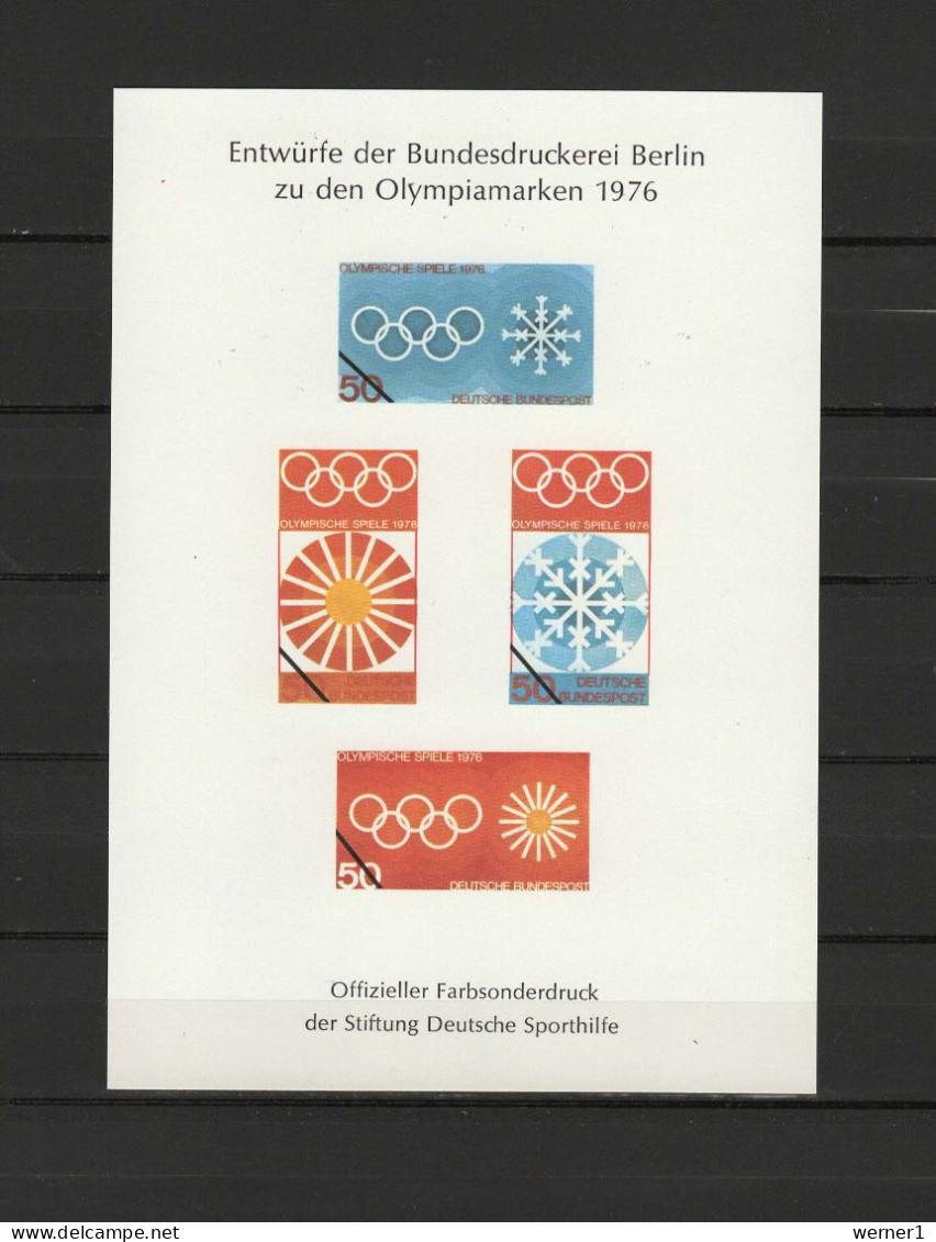 Germany 1976 Olympic Games Innsbruck Vignette MNH - Winter 1976: Innsbruck