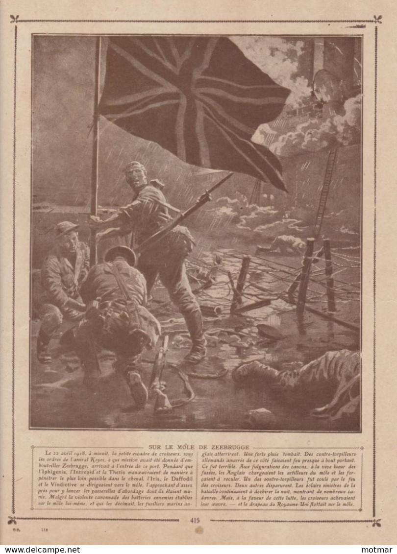 série de 82 gravures guerre 14/18- scènes de marine, batailles, ruines etc - voir scans -