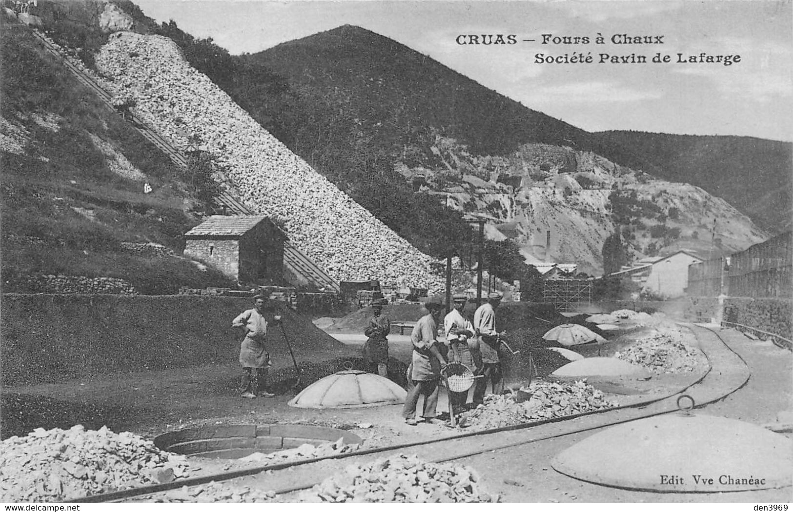 CRUAS (Ardèche) - Fours à Chaux - Société Pavin De Lafarge - Voie Ferrée - Ecrit (2 Scans) - Other & Unclassified