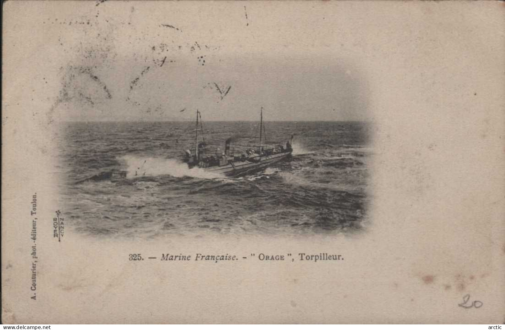 Marine Française  "ORAGE" Torpilleur - Guerre