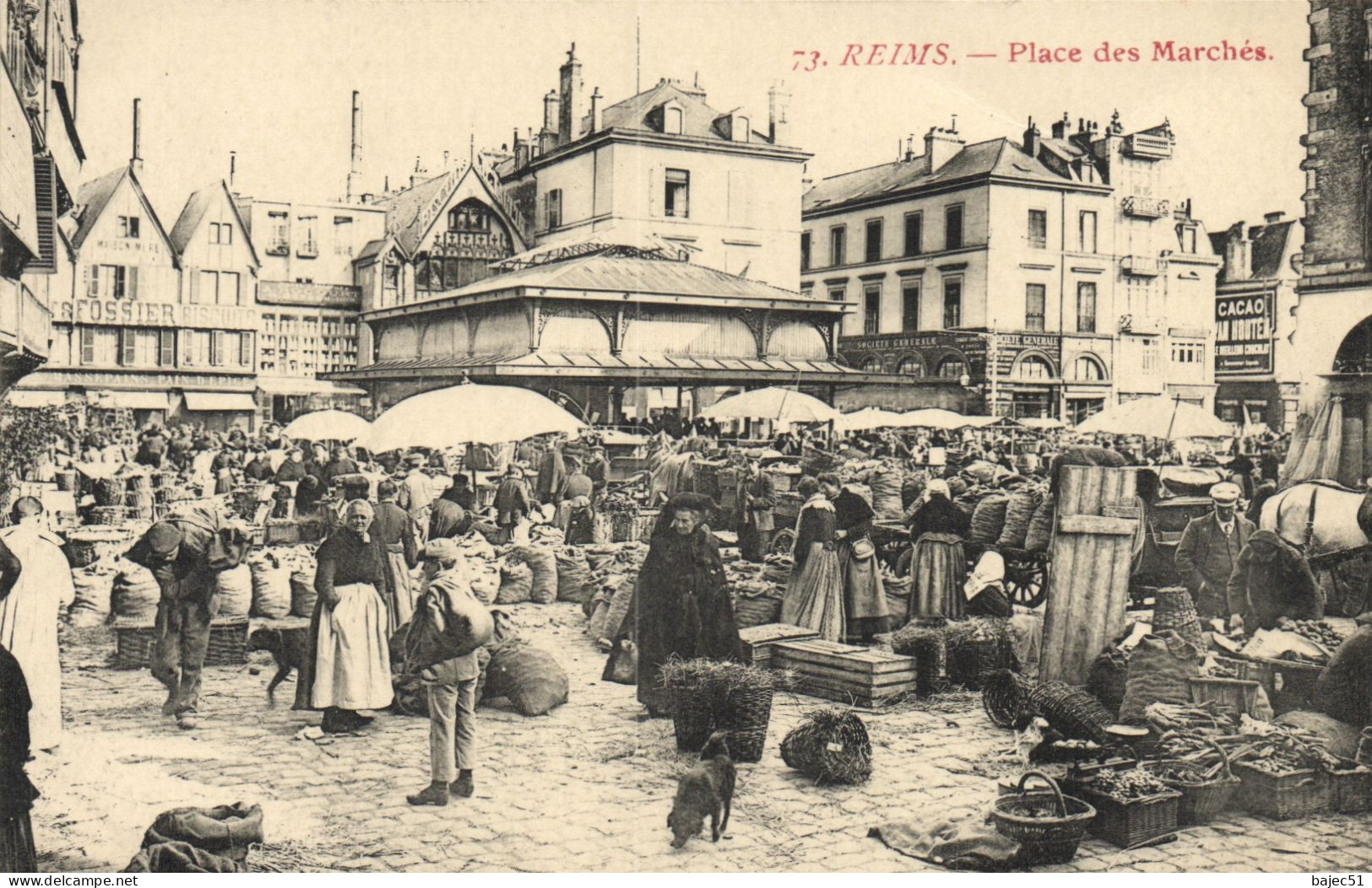 Reims - Place Des Marchés "marchés "animés" - Reims