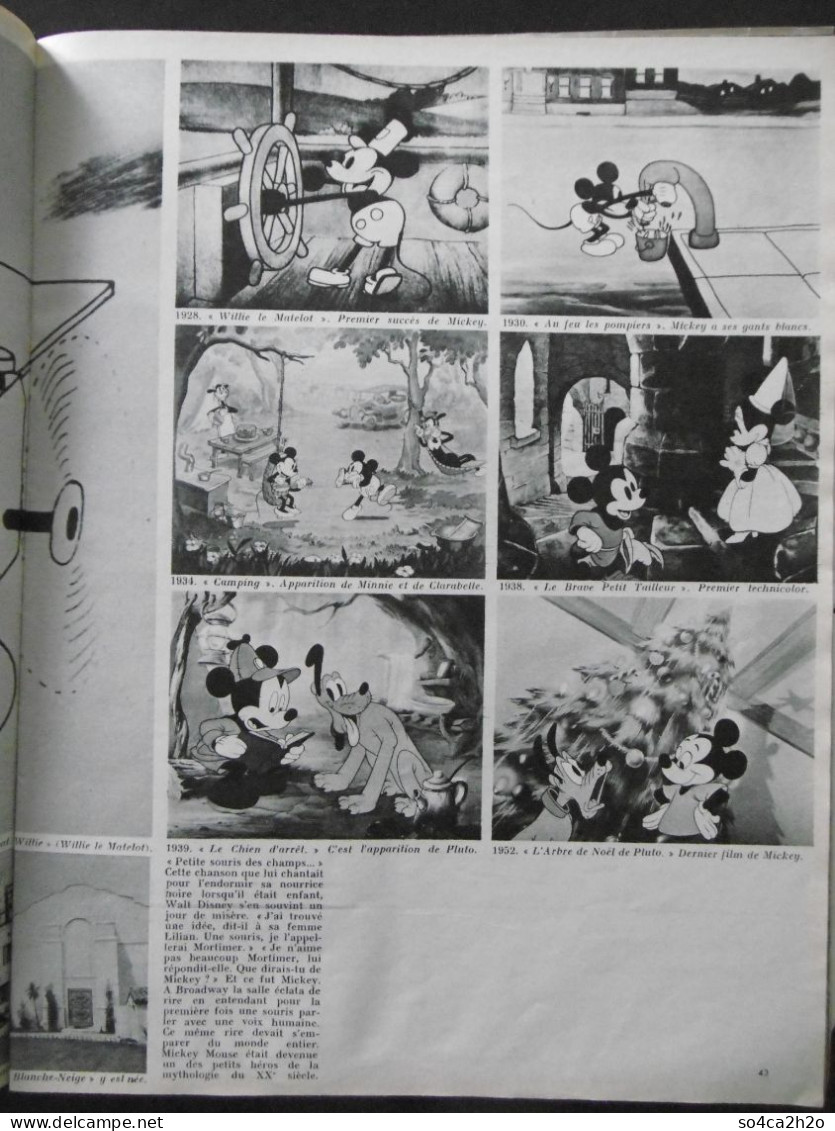 TRES RARE Paris Match N°924 24 Décembre 1966  Adieu à Walt Disney - General Issues