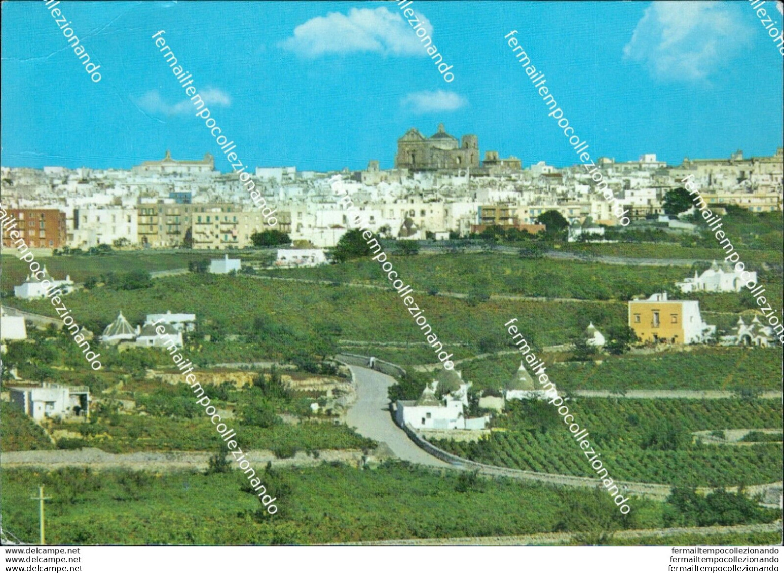 Br500 Cartolina Martina Franca Visione Panoramica Provincia Di Taranto - Taranto