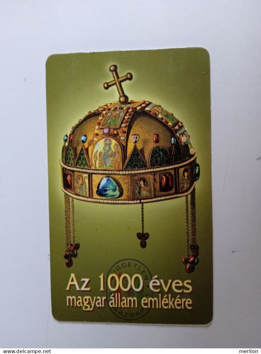 D203035  Pocket Calendar  Hungary  - Holy Crown - Független  Kisgazda Párt 2000 - Small : 1991-00