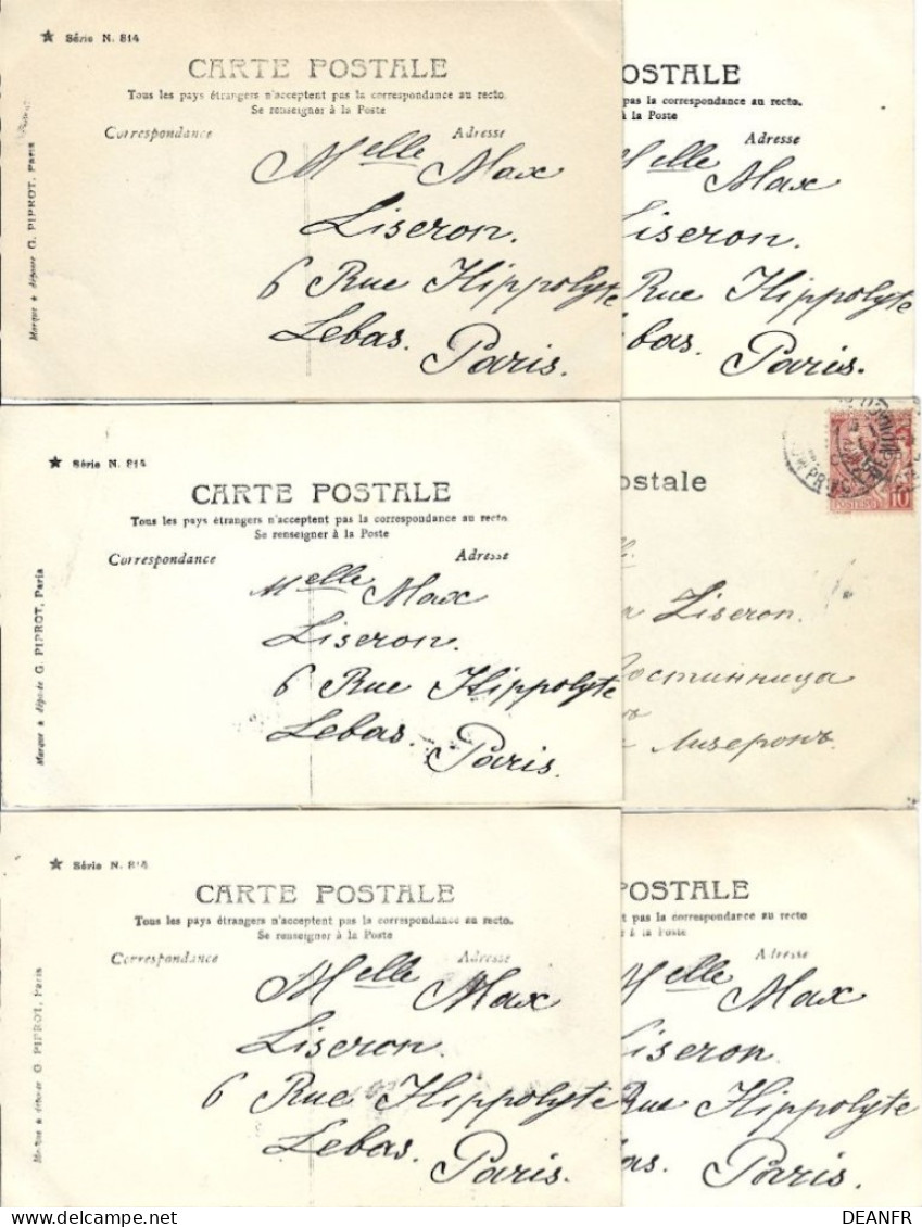 Série N. 814. Jeune Fille Au Bouquet. Cartes Impeccables. - Sammlungen & Sammellose