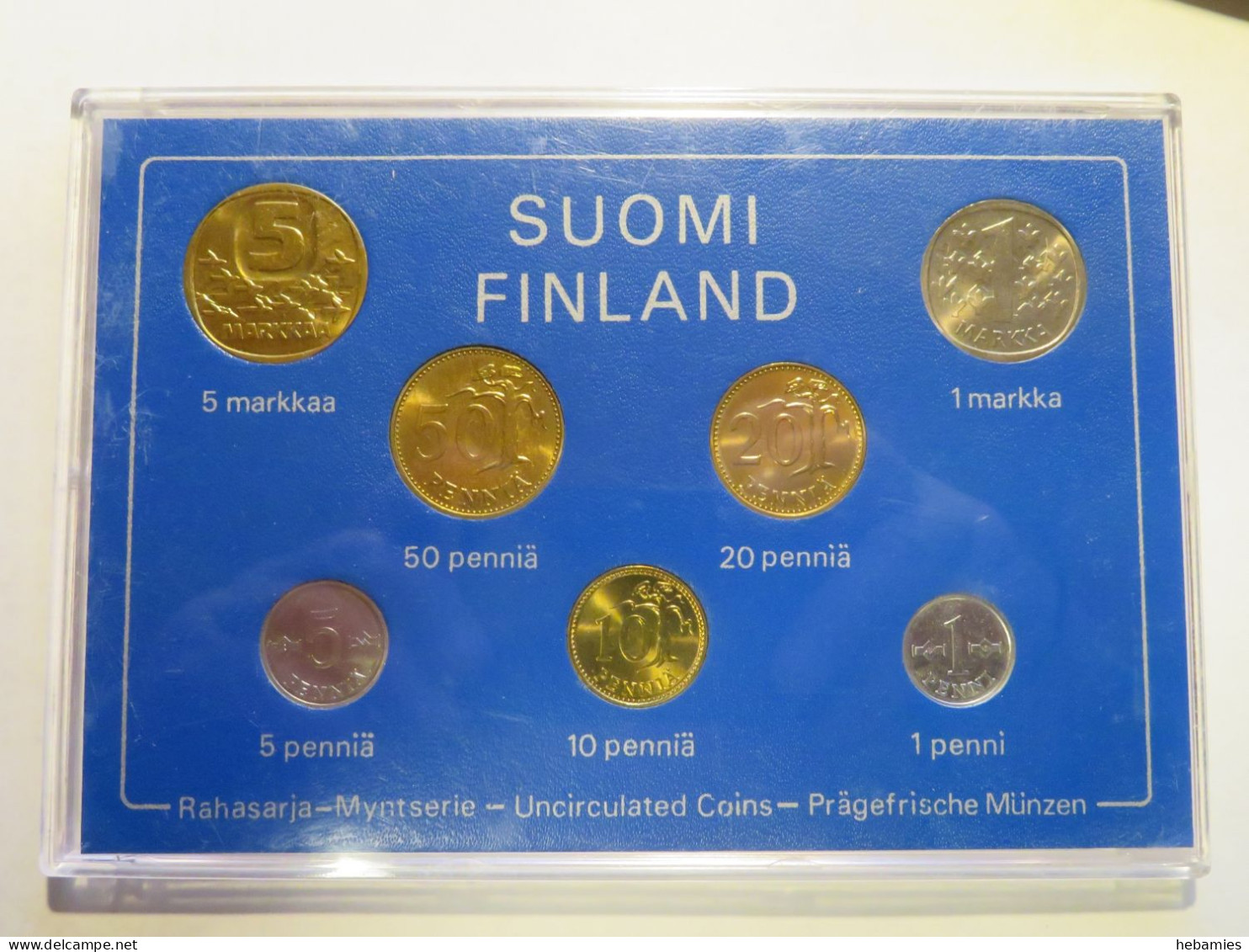 The Mint Of Finland Official Coin Set Year 1979 - In ORIGINAL CASE And MINT CONDITION - - Finlande