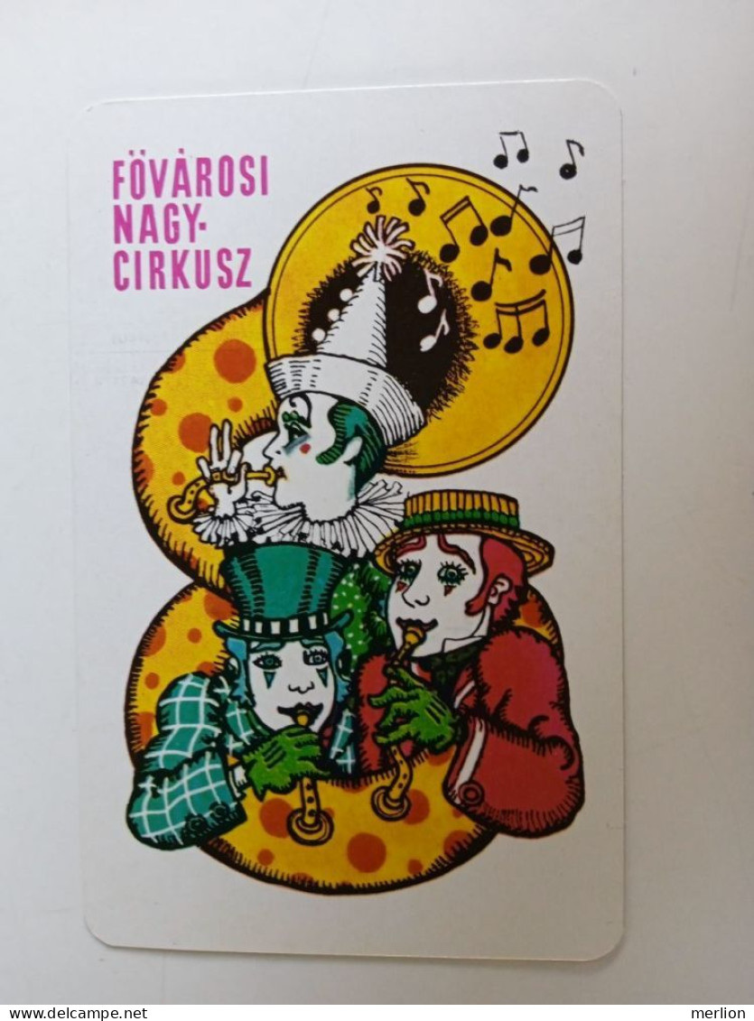 D203038 Pocket Calendar  Hungary  -1976  Fővárosi Nagycirkusz - Circque Circus Budapest Hongrie - Petit Format : 1971-80