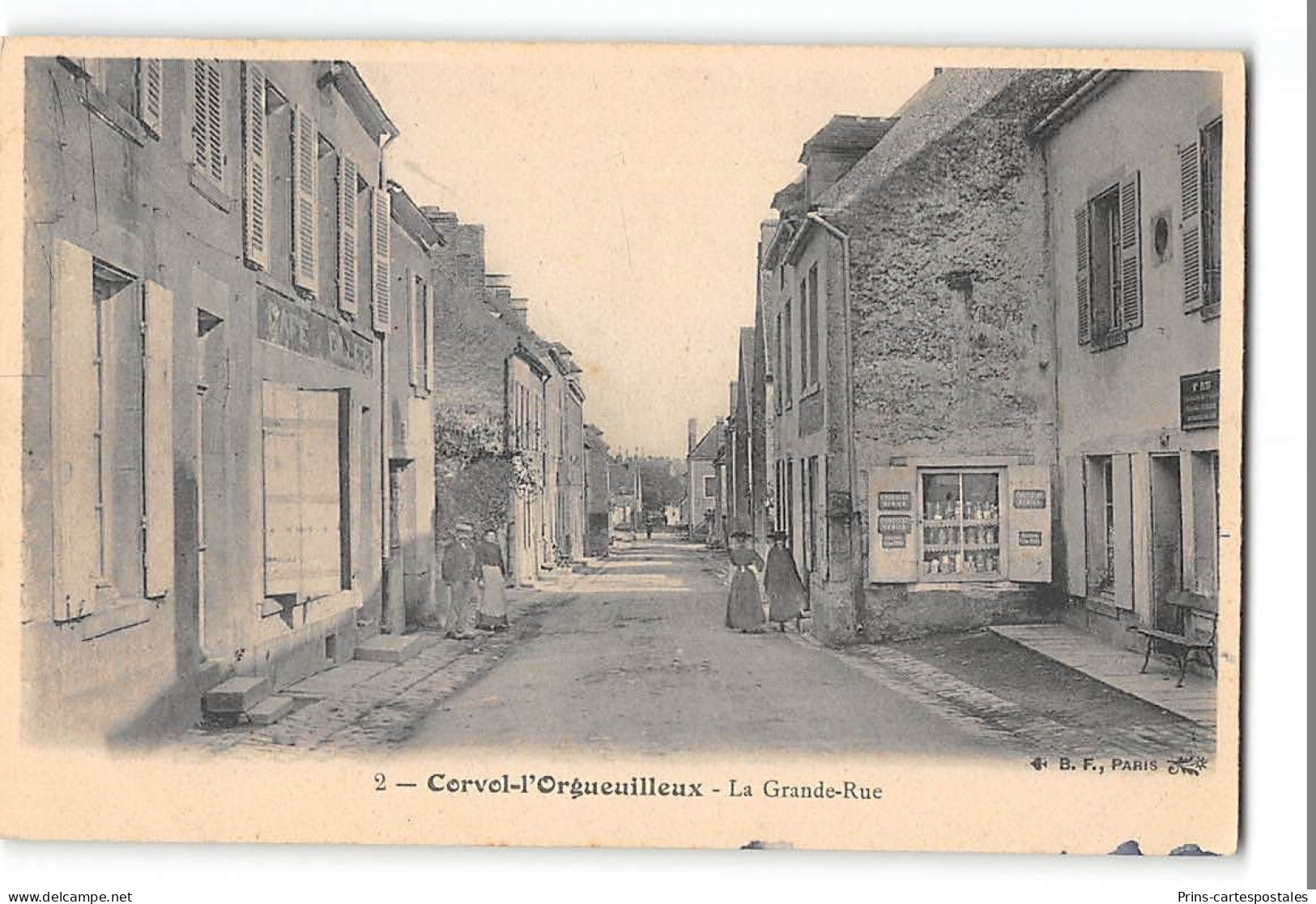 CPA 58 Corvol L'Orgueilleux La Grande Rue - Autres & Non Classés