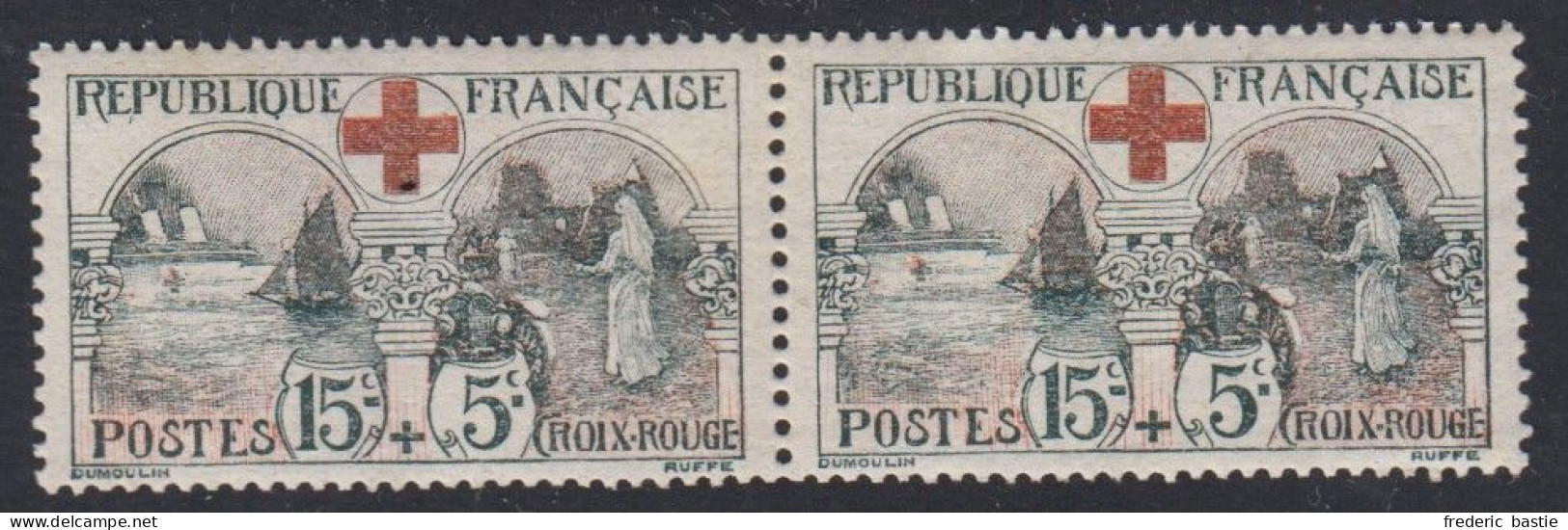 Croix Rouge - N° 156 X 2  * *  - Cote : 600 € - Unused Stamps