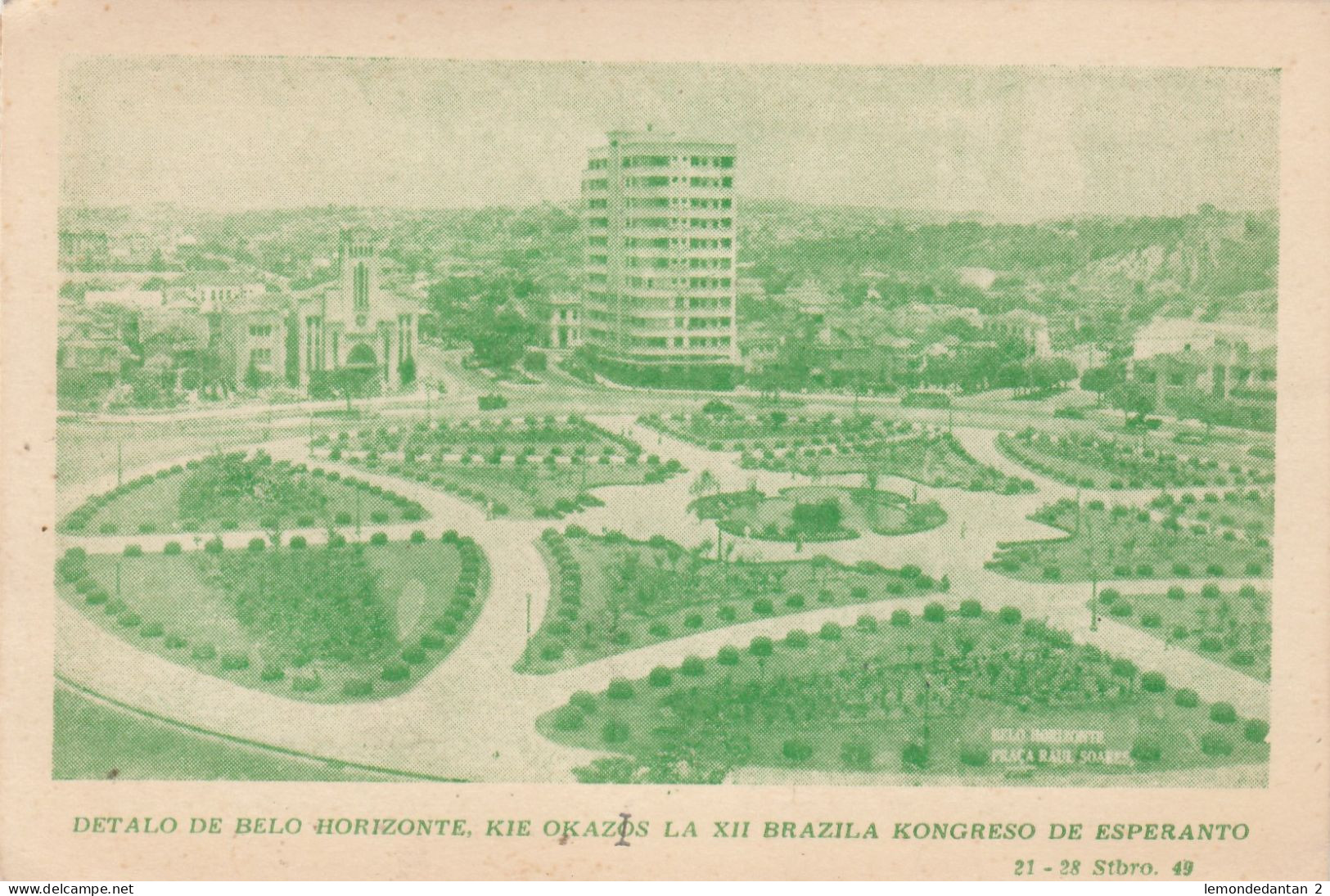 Detalo De Belo Horizonte, Kie Okazos La XII Brazila Kongreso De Esperanto. * - Belo Horizonte