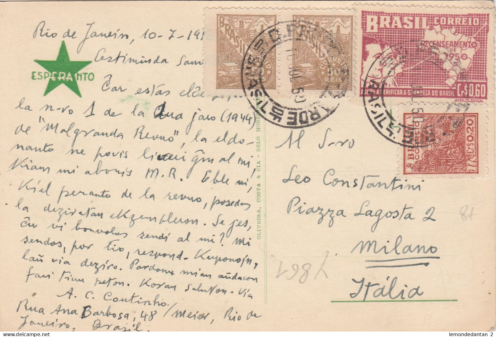 Detalo De Belo Horizonte, Kie Okazos La XII Brazila Kongreso De Esperanto. * - Belo Horizonte
