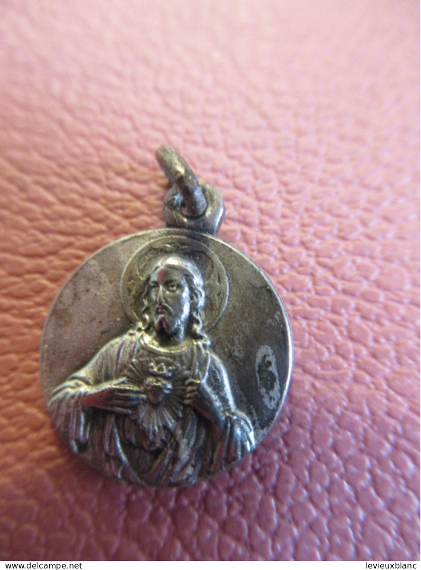 Médaille Religieuse Ancienne / Coeur De Jésus / Vierge à L'Enfant Nueva Pompeya /Ave Maria / Début XXéme    MDR53 - Religion & Esotericism