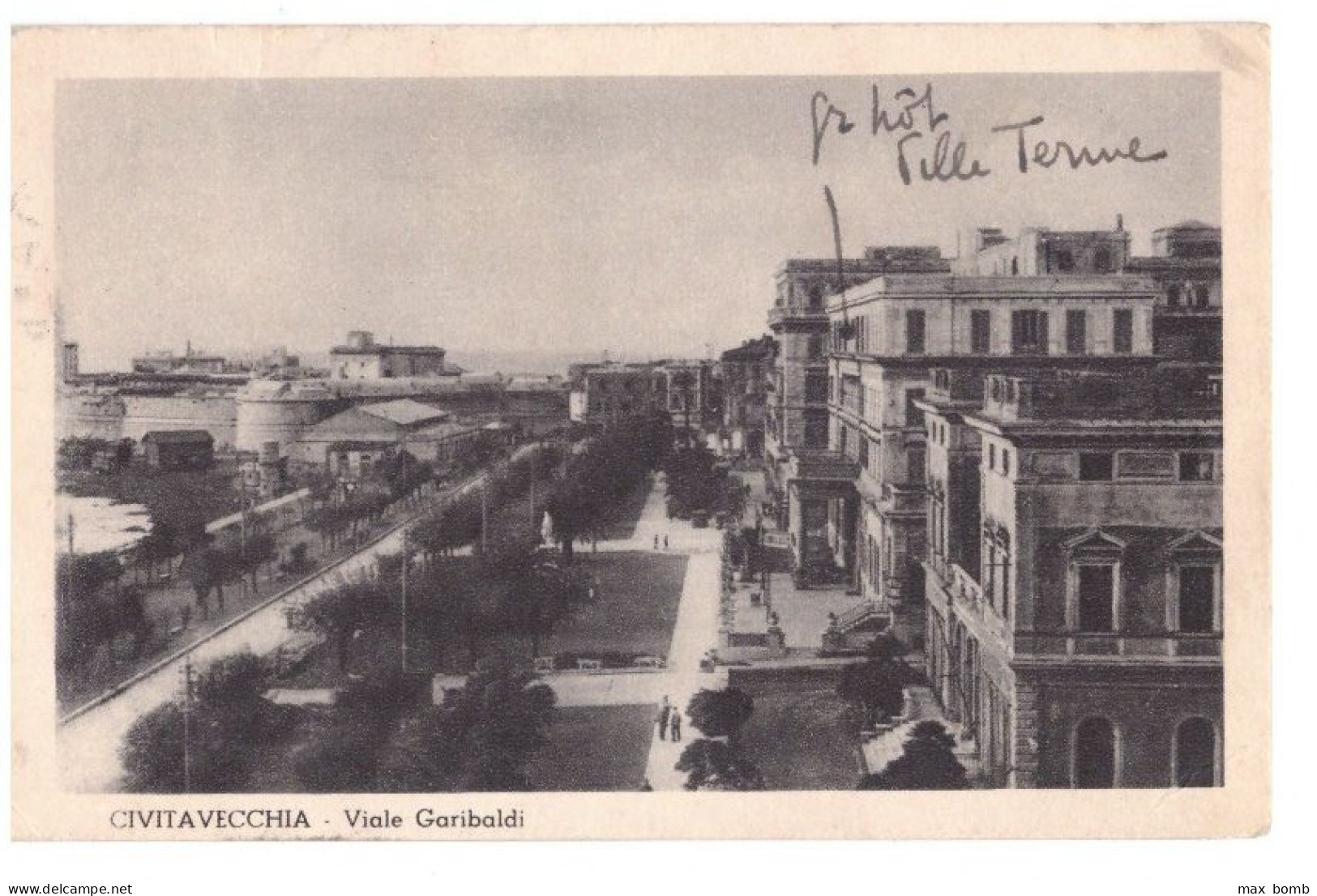 1934  CIVITAVECCHIA 23  - VIALE GARIBALDI   --      ROMA - Civitavecchia