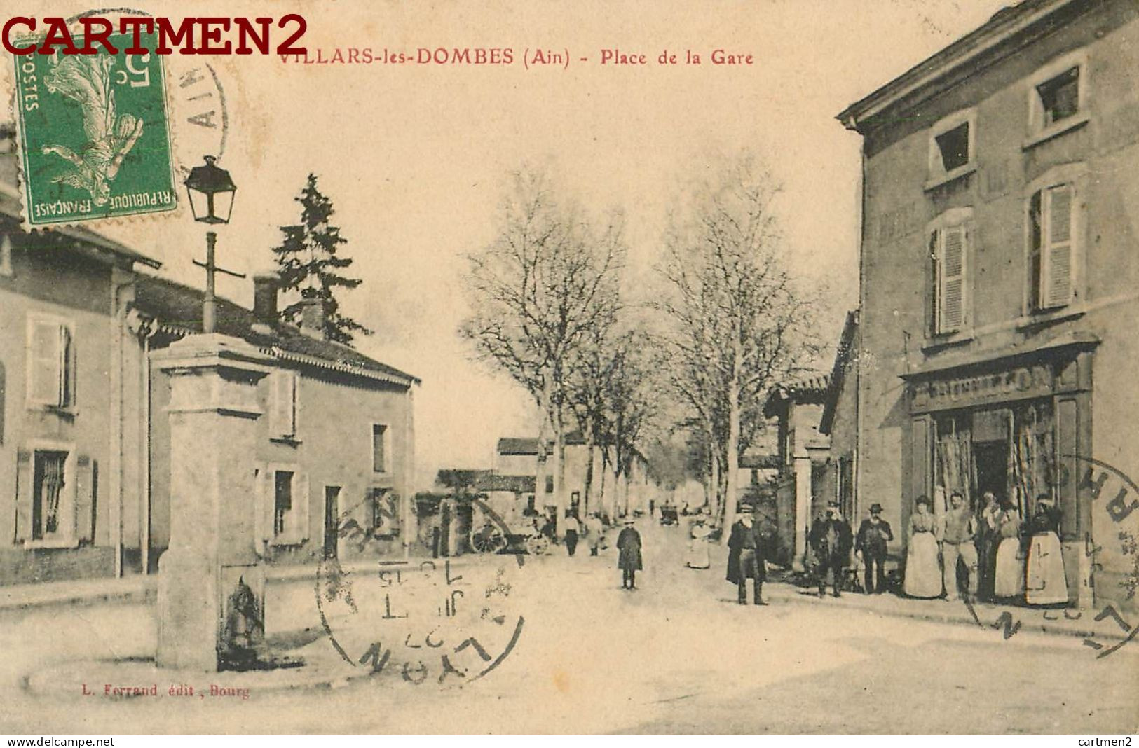 VILLARS-LES-DOMBES PLACE DE LA GARE 01 AIN - Villars-les-Dombes