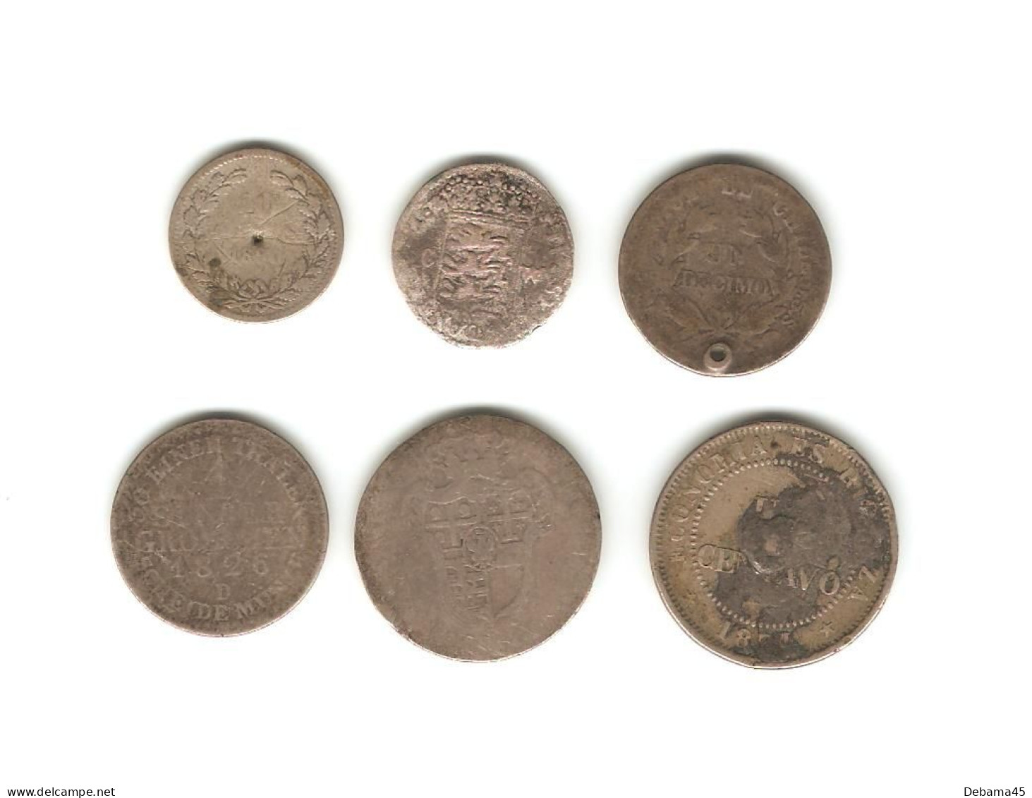 160/ LOT Pièces Usées (dont Argent) - Collections & Lots