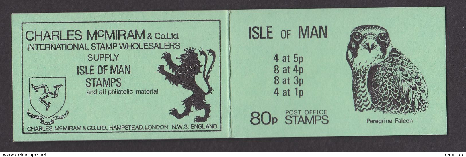 ILE DE MAN CARNET  Y & T C169 BLASONS FAUCON 1980 NEUF - Isle Of Man