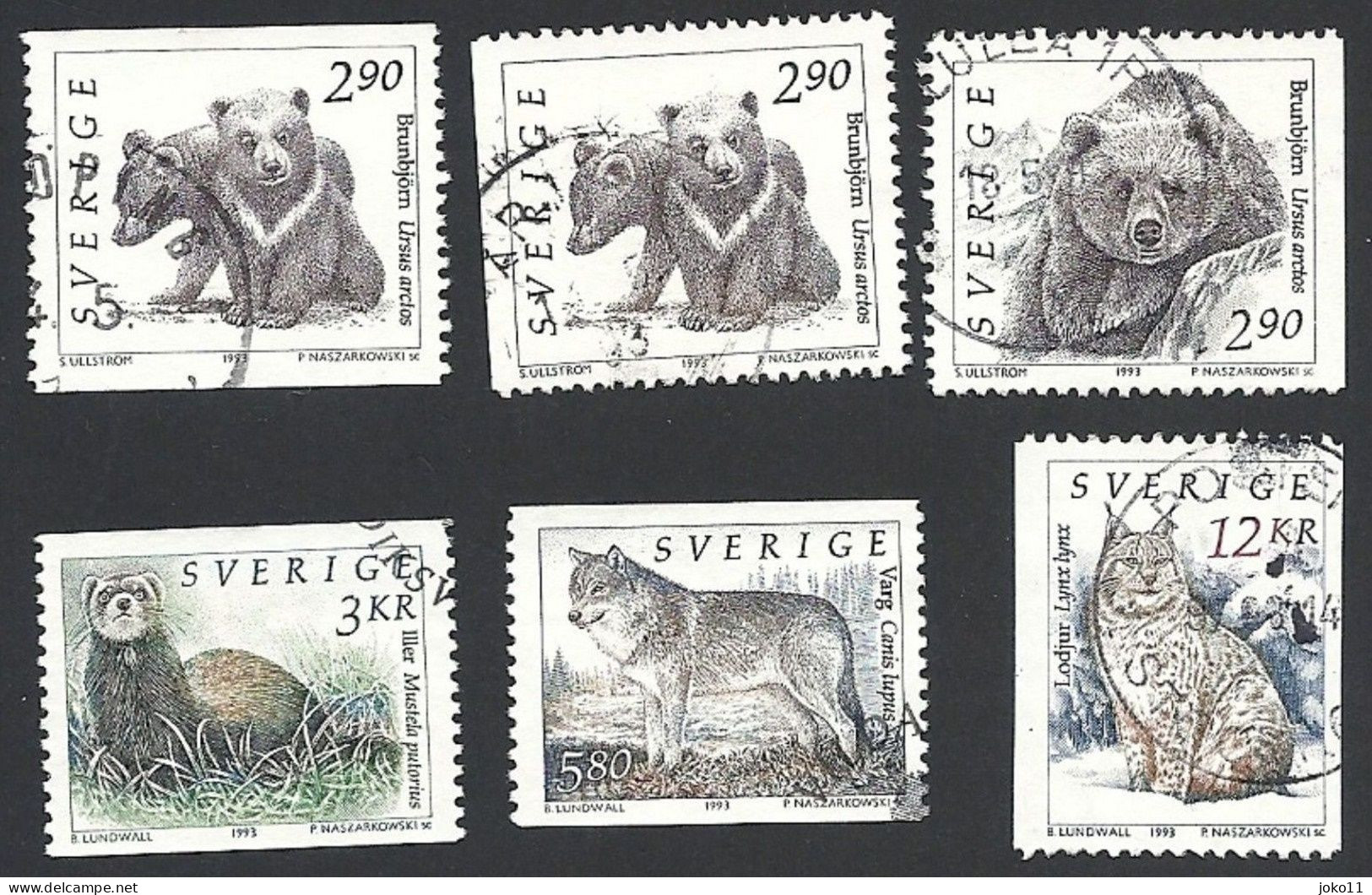 Schweden, 1993, Michel-Nr. 1756-1760, Gestempelt - Used Stamps