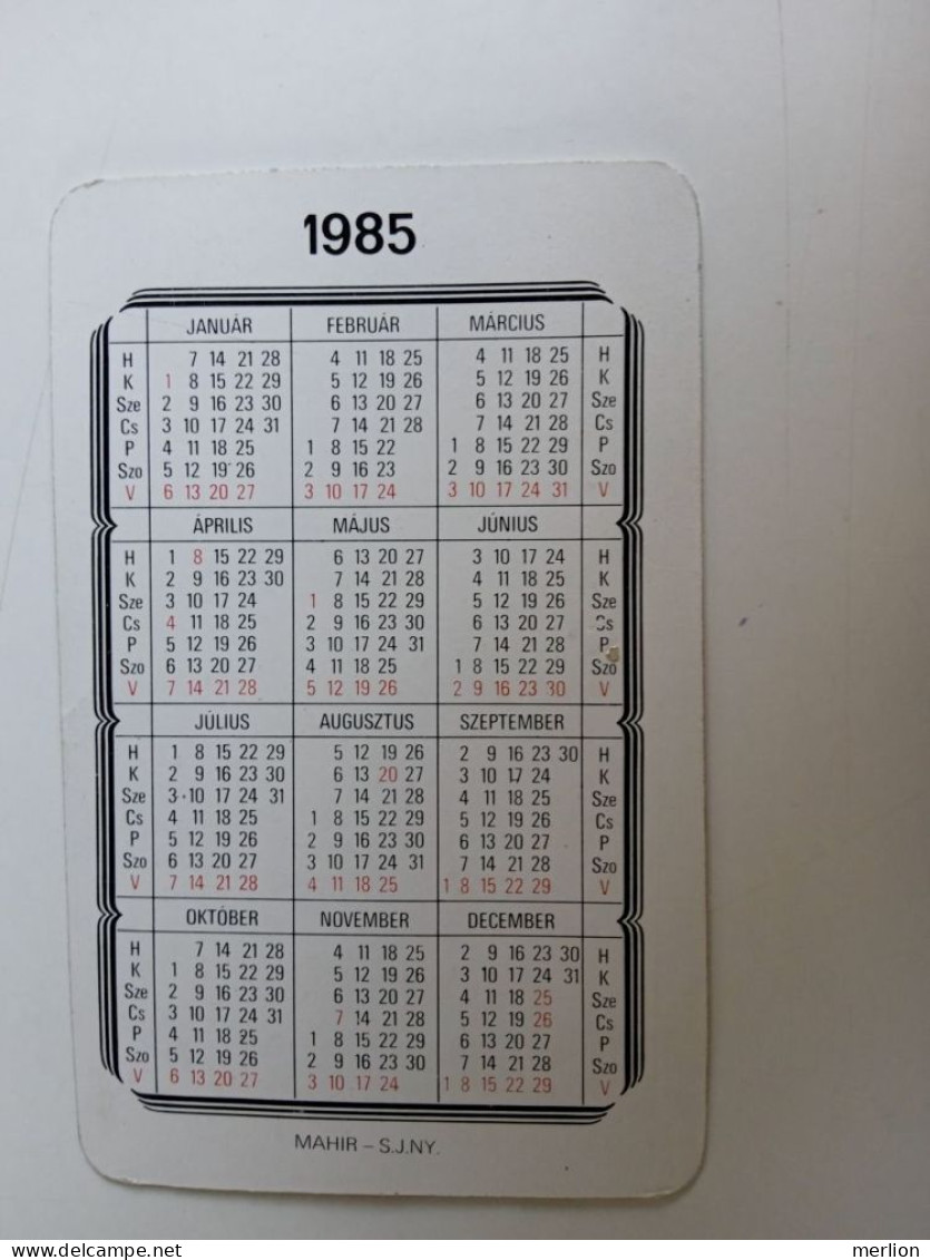 D203043   Pocket Calendar  Hungary  -1981 Kossuth Könyvkiadó  Publisher - Petit Format : 1981-90