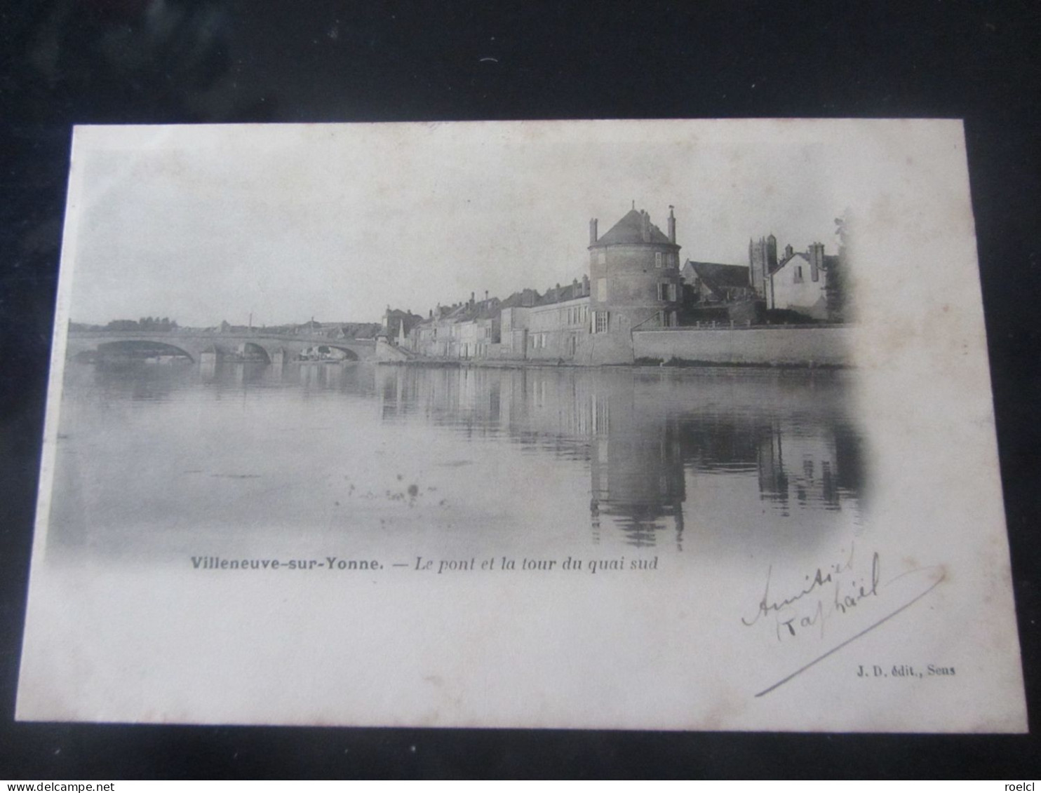 VILLENEUVE SUR  YONNE  89  Le Pont Et La Tour Du Quai Sud   'avt 1903" - Villeneuve-sur-Yonne