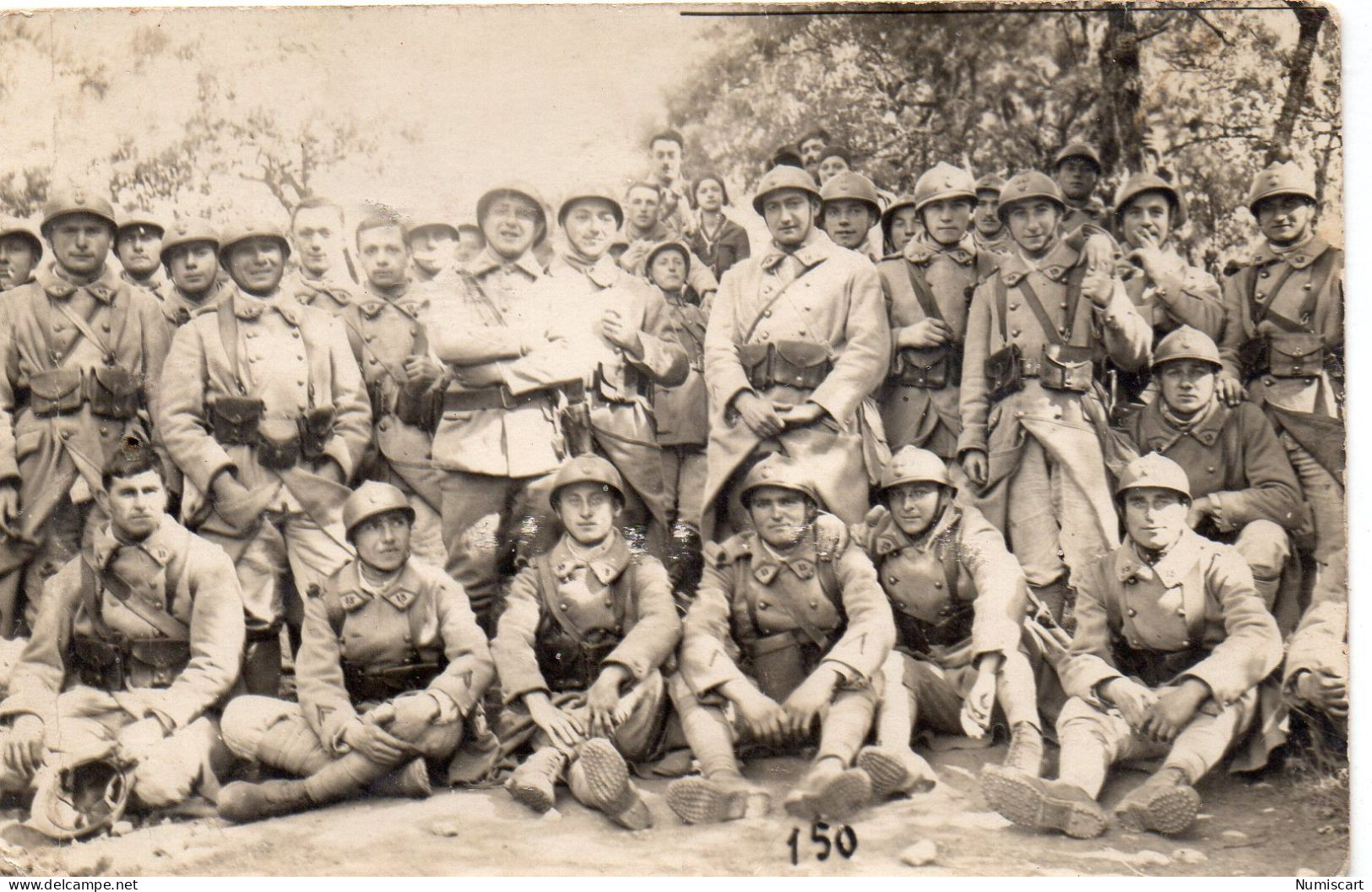 La Cavalerie Carte Photo Camp Du Larzac Très Animée Militaria Soldats En 1938 - La Cavalerie