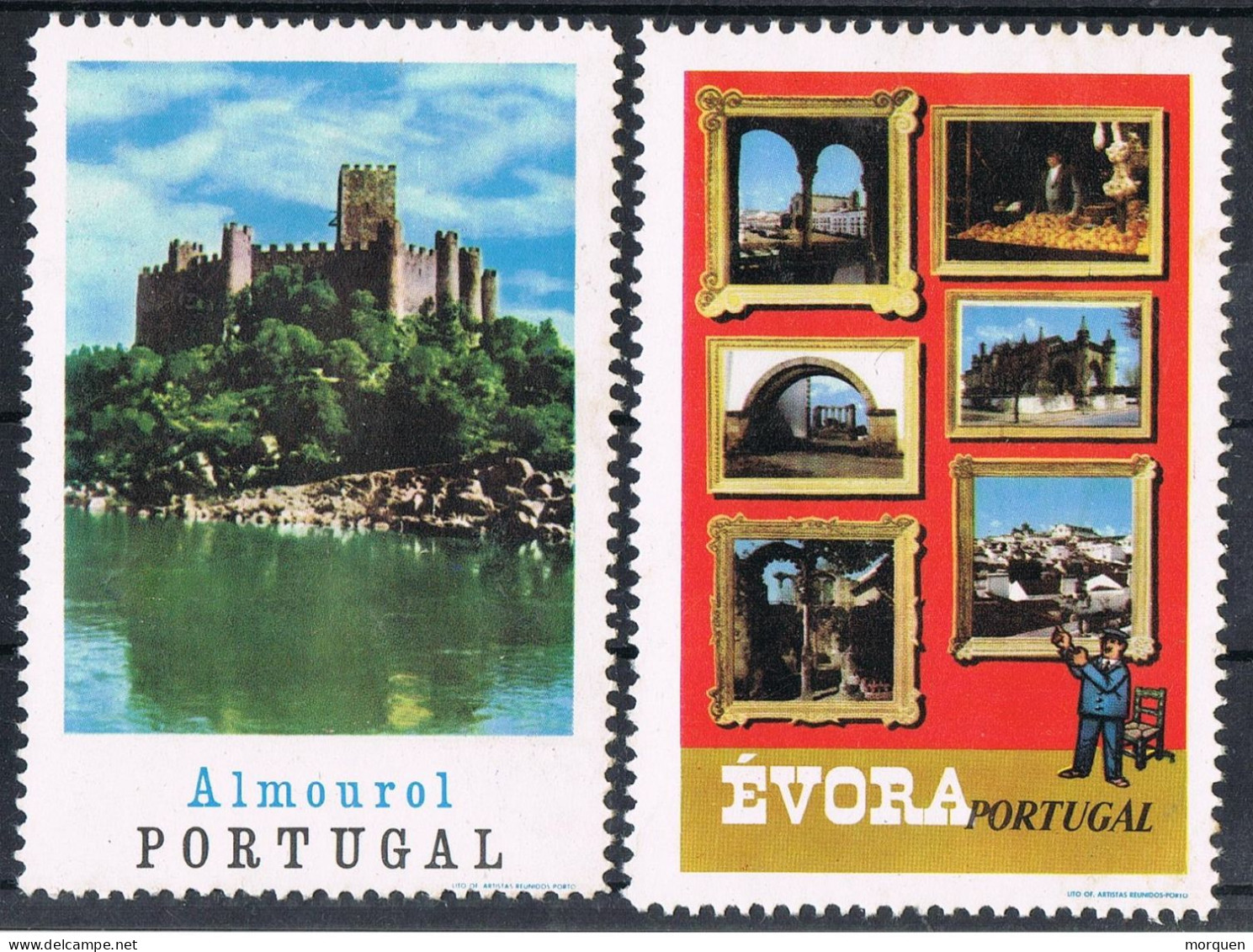 55146. Lote 21 viñetas PORTUGAL, Turisme, Touristique,  label, cinderella **