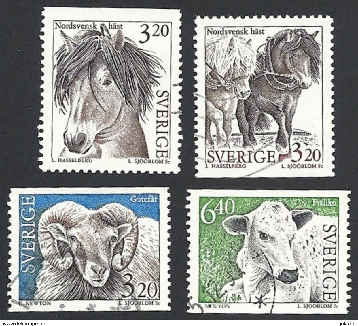 Schweden, 1994, Michel-Nr. 1804-1807, Gestempelt - Oblitérés
