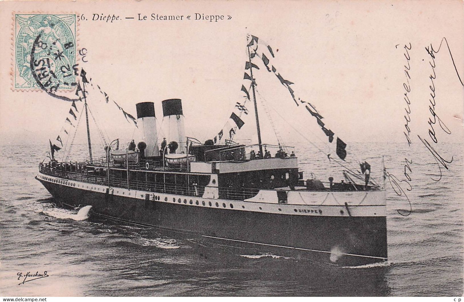 Dieppe - Le Steamer " Dieppe "  -  CPA °J - Dieppe