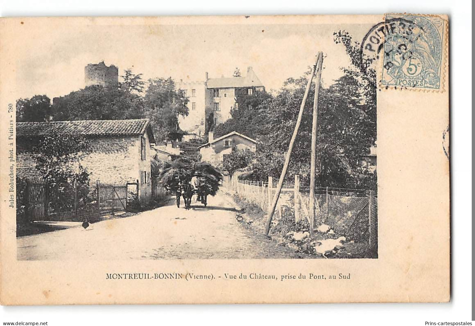 CPA 86 Montreuil Bonnin Vue Du Chateau Prise Du Pont Au Sud - Sonstige & Ohne Zuordnung