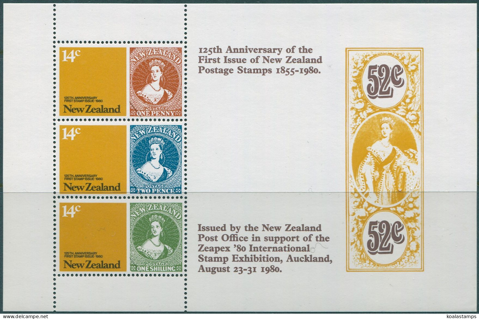 New Zealand 1980 SG1216 Anniversaries MS MNH - Sonstige & Ohne Zuordnung