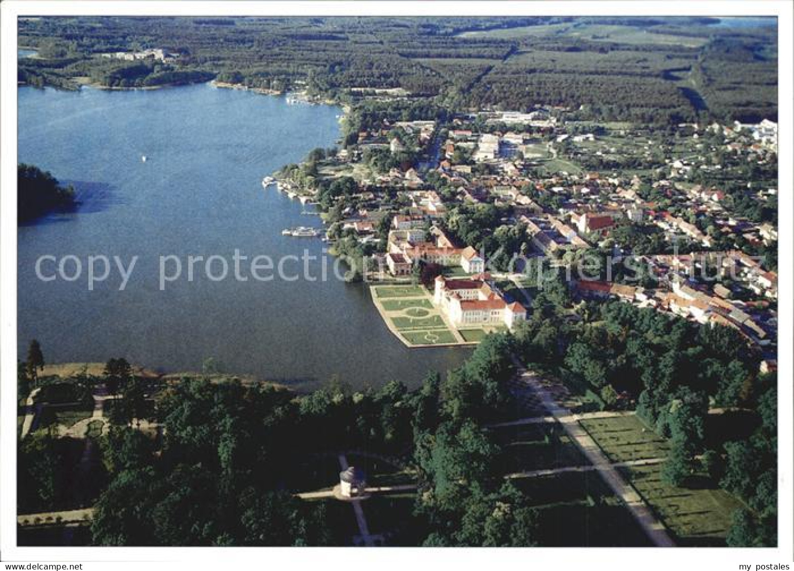 72590785 Rheinsberg Schloss Und Schlosspark Am Grienericksee Fliegeraufnahme Rhe - Zechlinerhütte