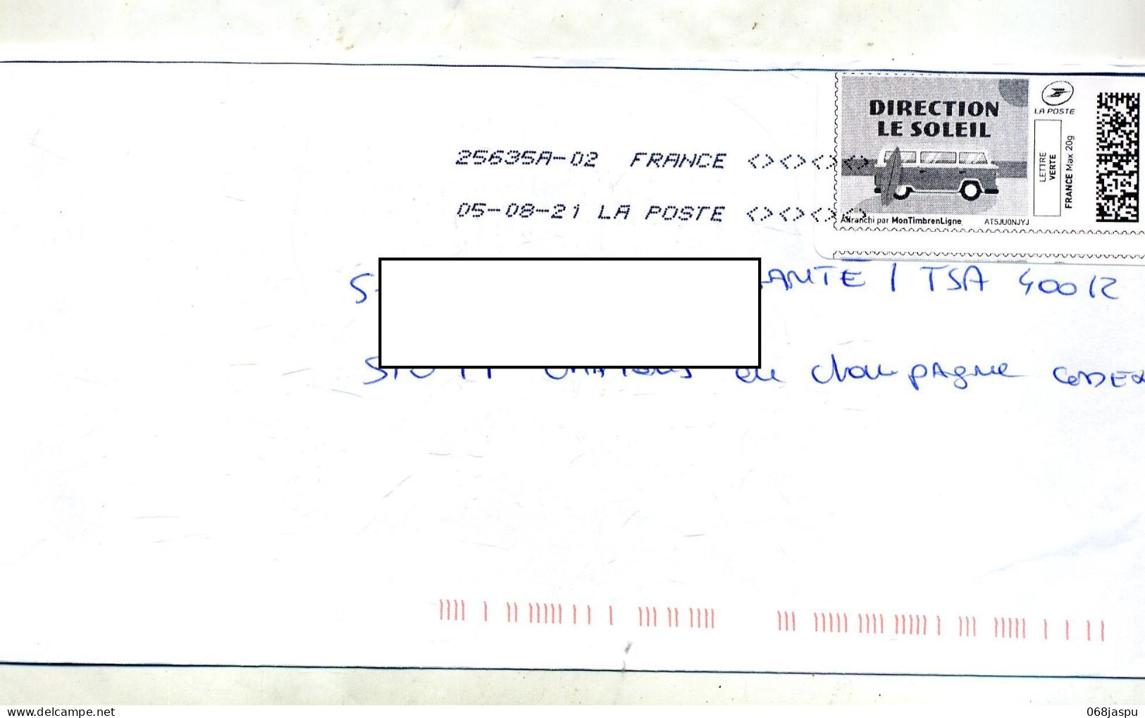 Lettre Flamme Chiffree Sous Code Symbole Inegalite Sur Timbre En Ligne Camping Car - Printable Stamps (Montimbrenligne)