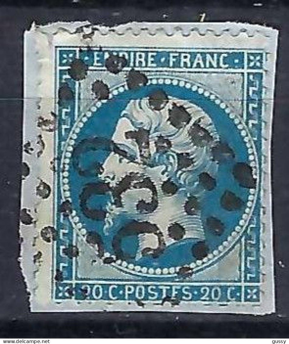 FRANCE Classique, B Obl. GC Des Villes Sur TP Isolés: GC 532 (Bordeaux,1) Sur Y&T 22 - 1862 Napoléon III