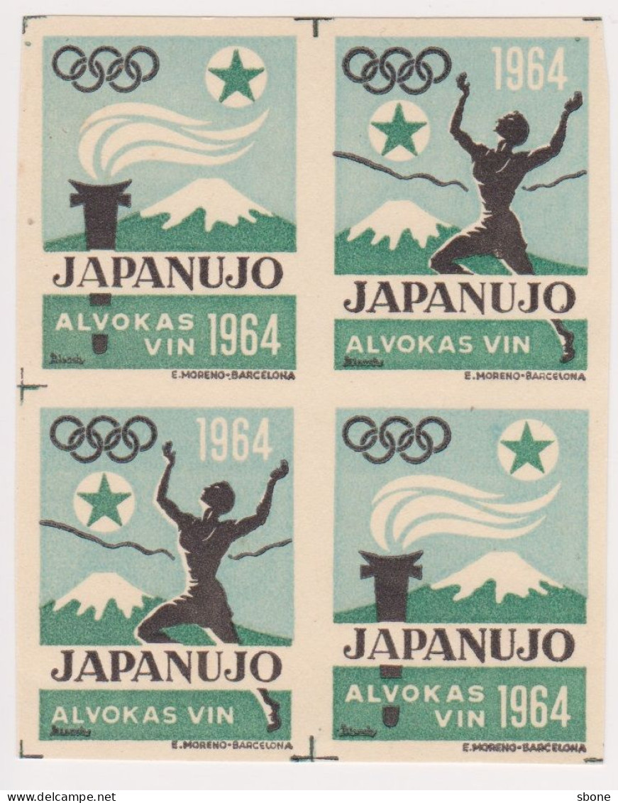 Vignettes - Esperanto - Jeux Olympiques - Tokyo - Japon - Ete 1964: Tokyo